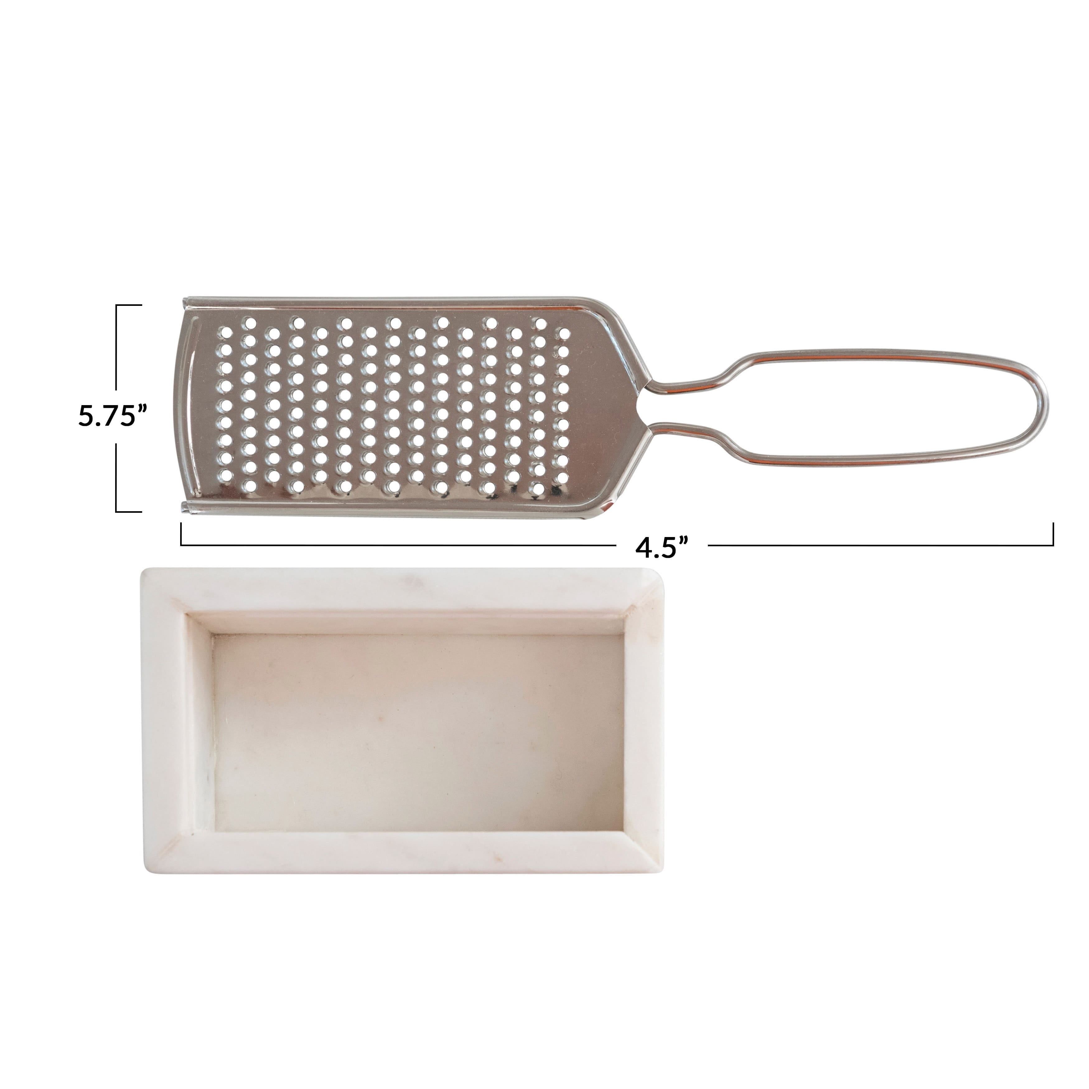 Hello Honey® Marble & Stainless Steel Grater Set