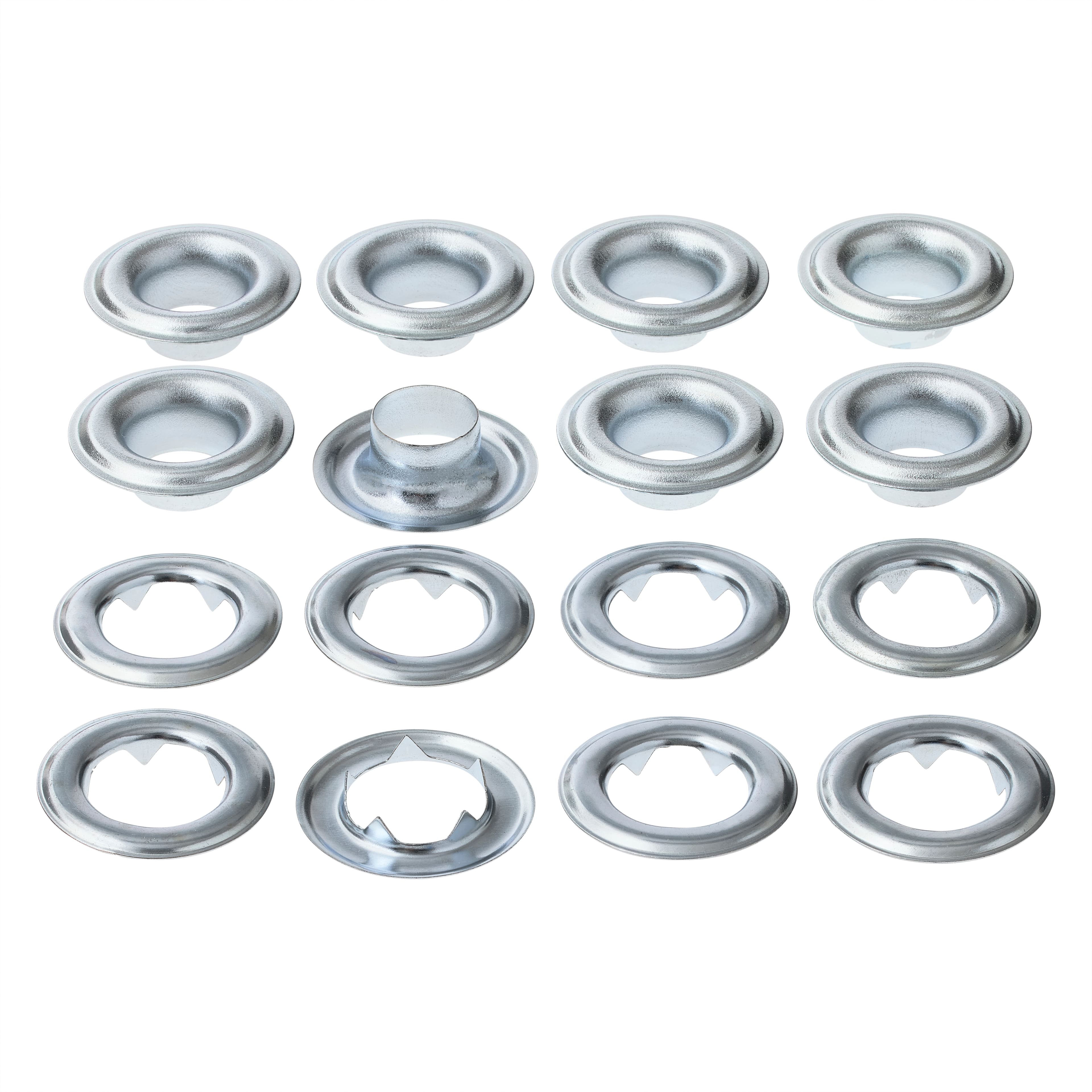 12 Packs: 8 ct. (96 total) 7/16&#x22; Silver Eyelets by Loops &#x26; Threads&#x2122;