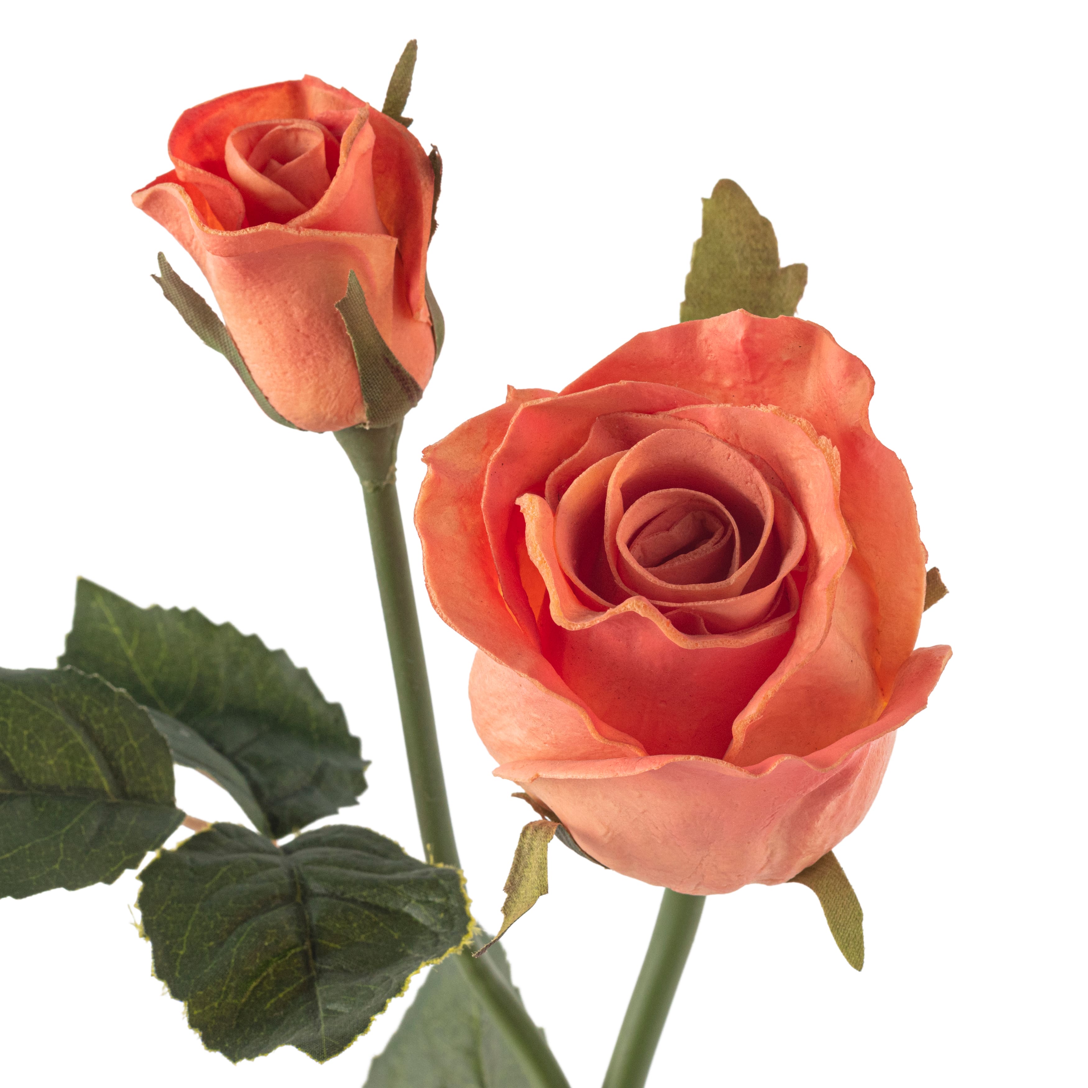 Coral Faux Real Rose Stem by Ashland&#xAE;