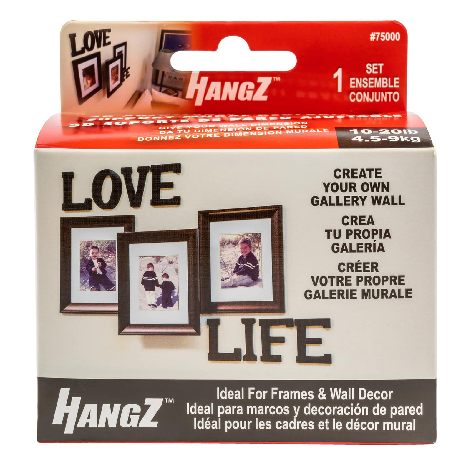 HangZ&#x2122; 10-20lb. 3D Adjustable Wall Bracket