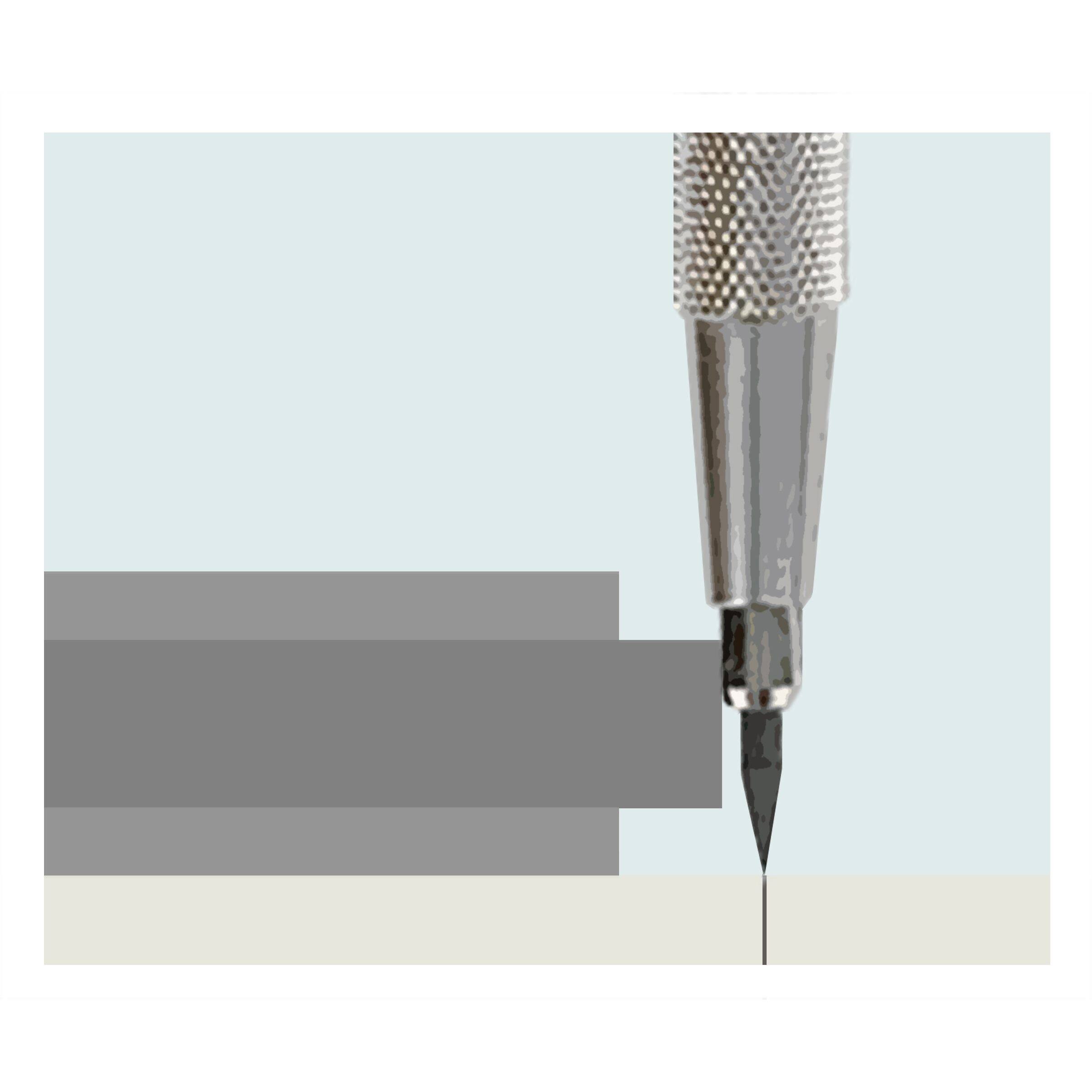 Pro Art® 6" Smoke 45/90 Triangle With Ink Edge & Finger Lift