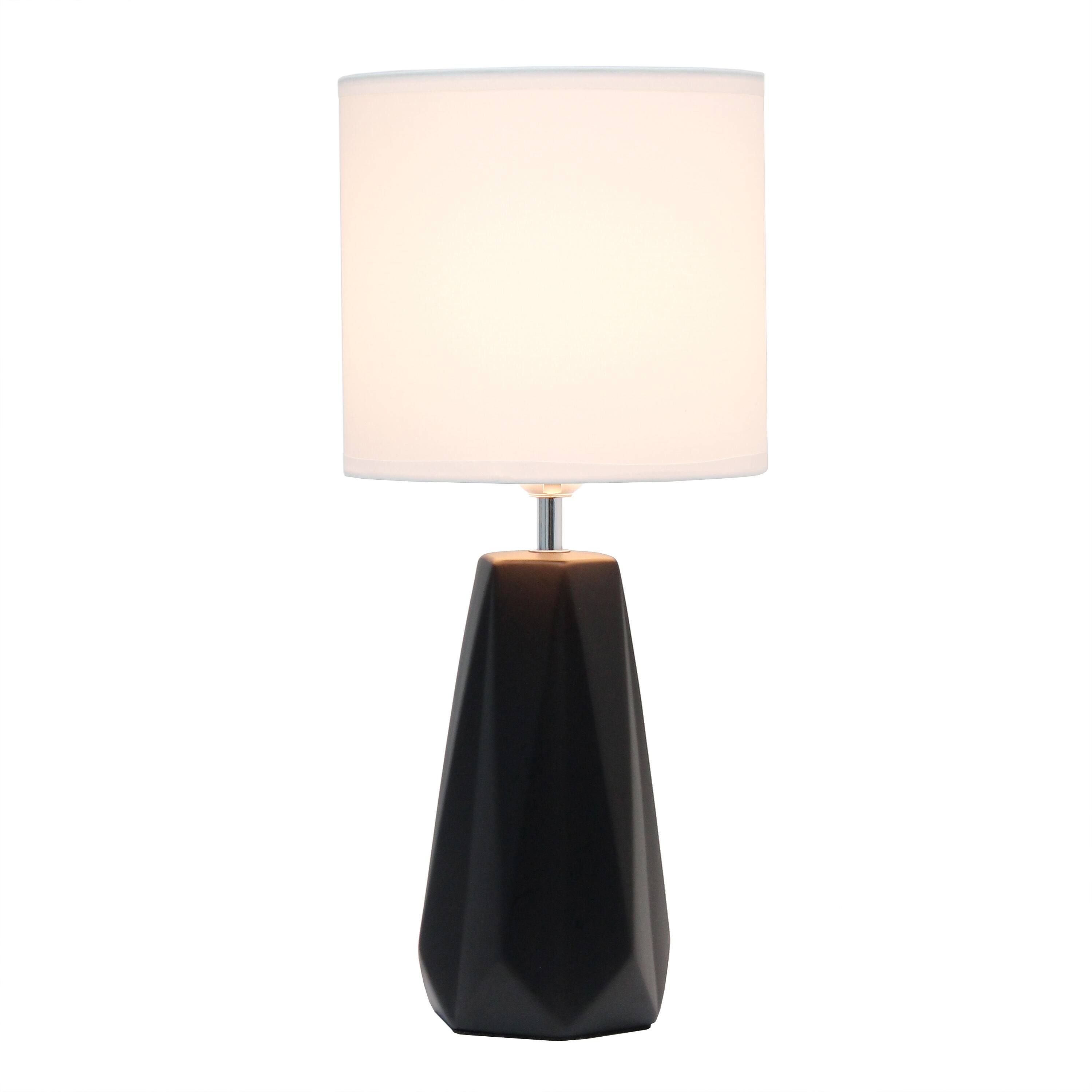 Simple Designs Ceramic Prism Table Lamp
