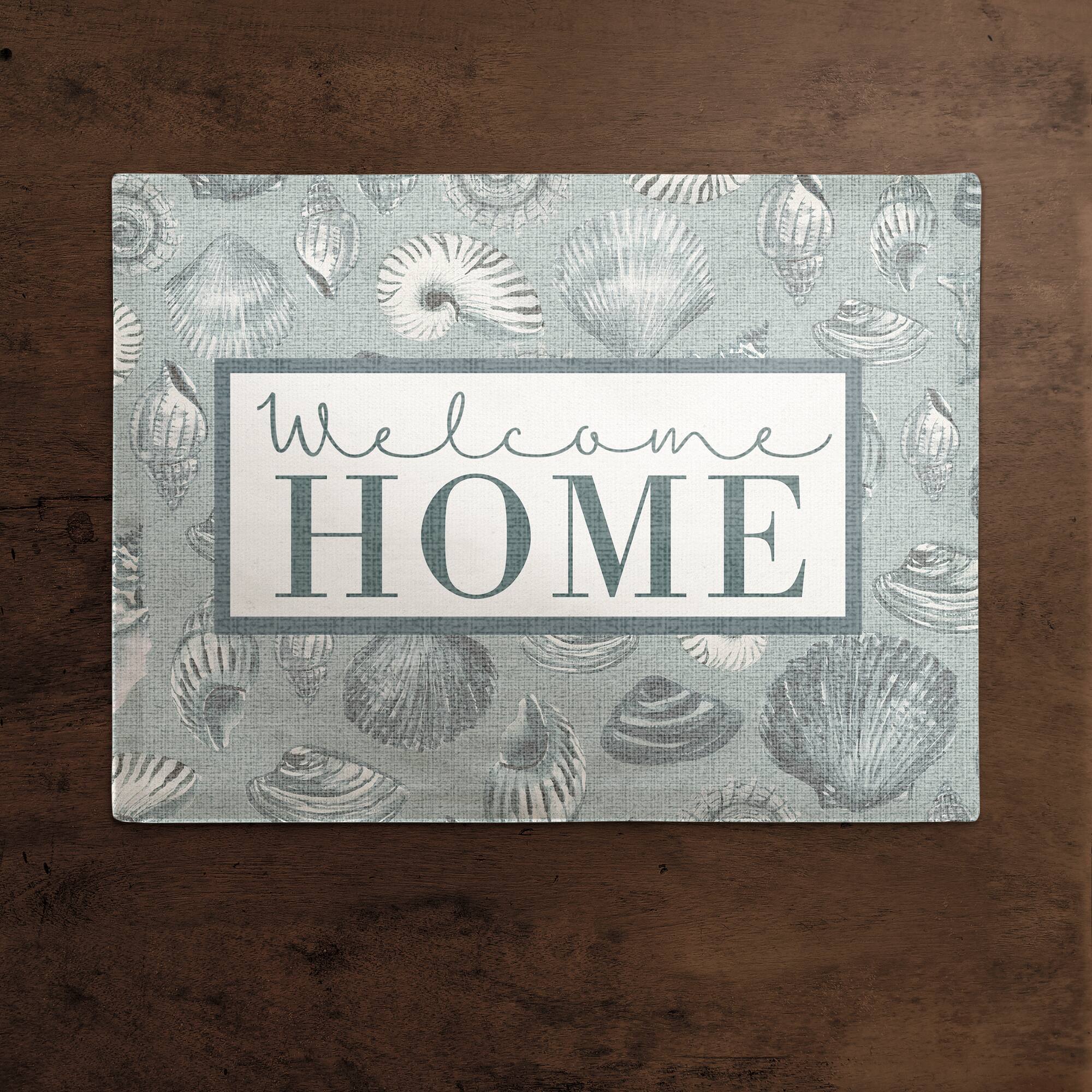 Welcome Home Multi Shell Cotton Twill Placemat