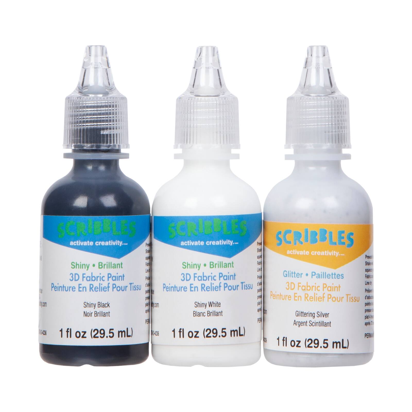 Scribbles Neutral 3d Fabric Paint Set Michaels