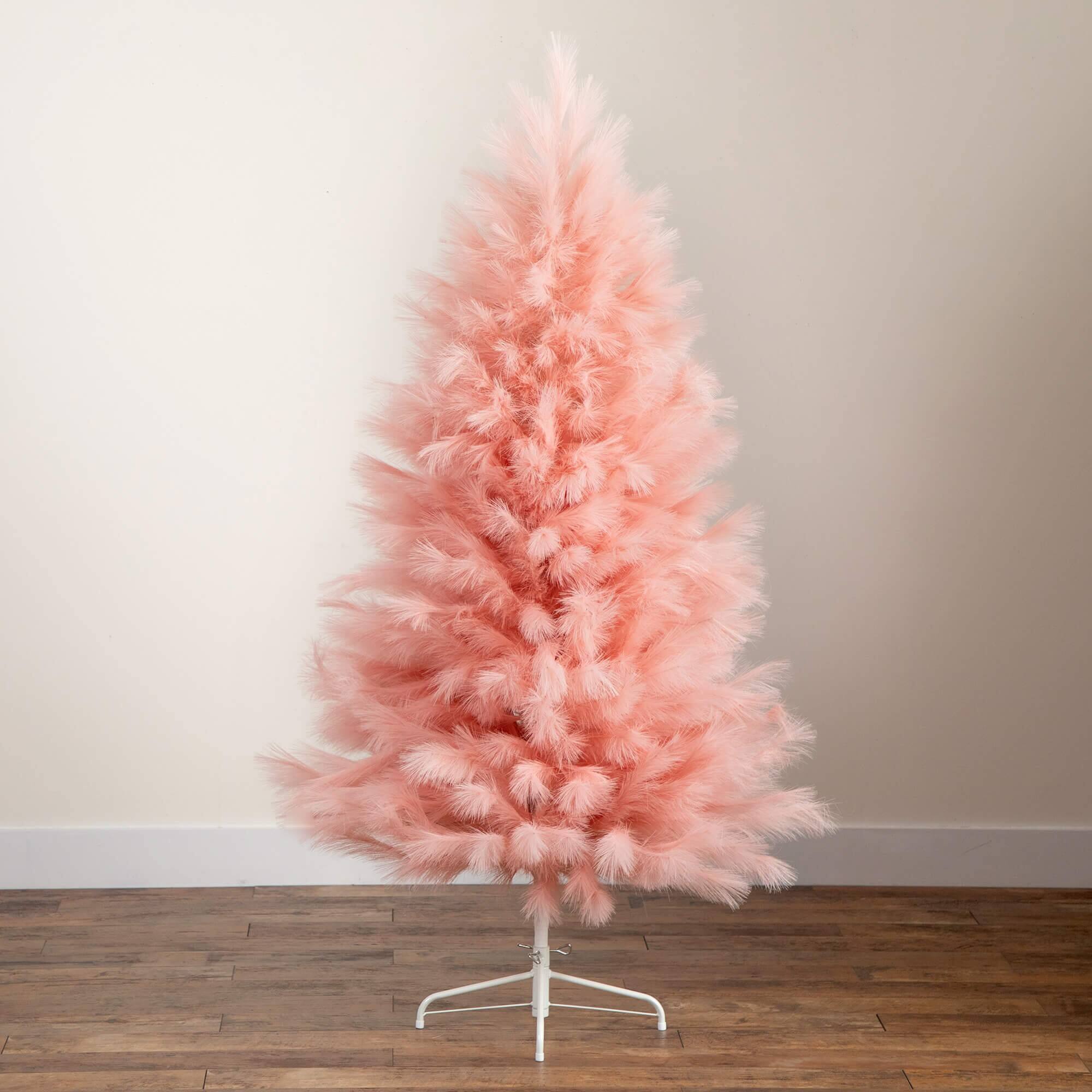 6ft. Unlit Pink Pampas Grass Artificial Christmas Tree