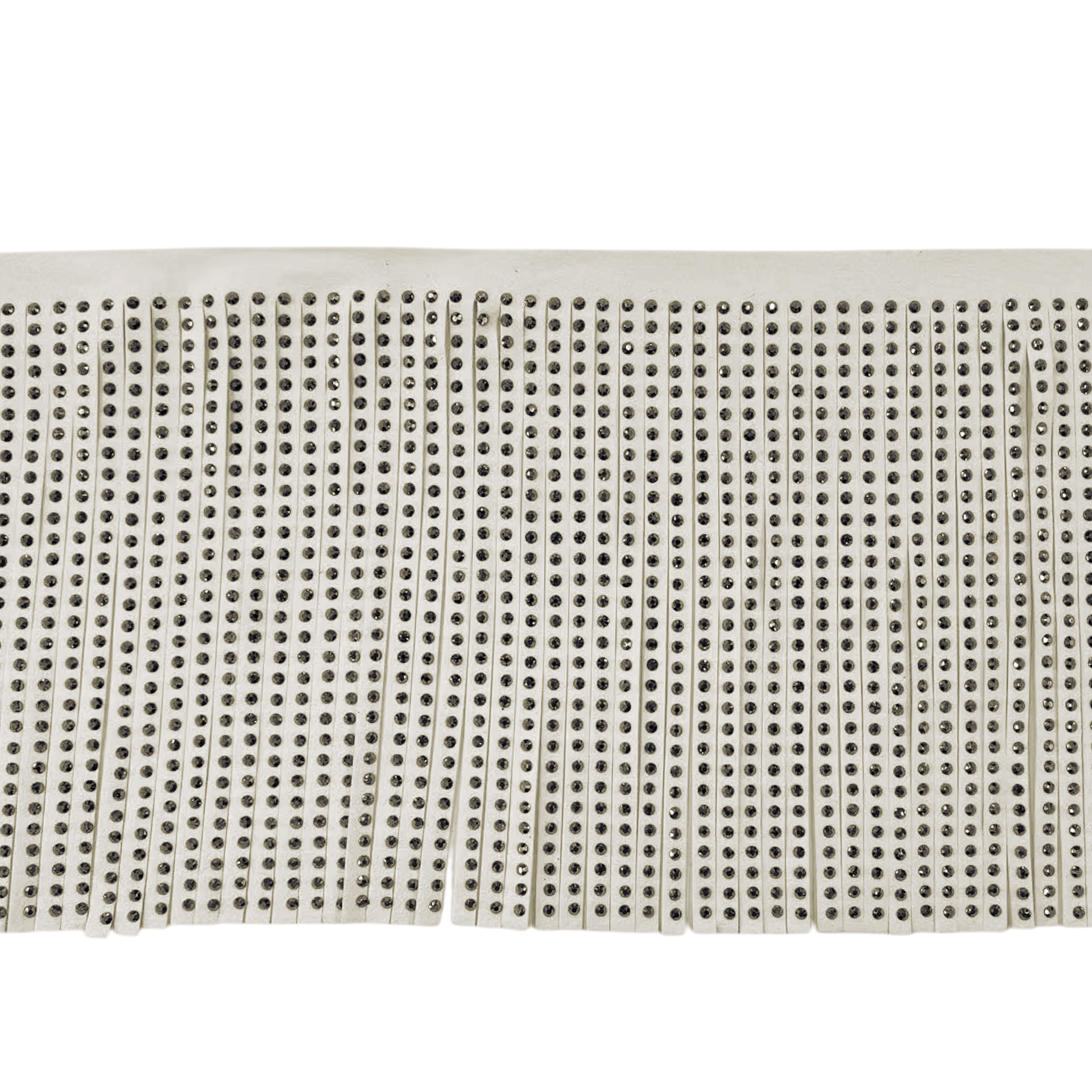 5.5&#x22; Faux Leather Rhinestone Fringe Trim by Celebrate It&#xAE;