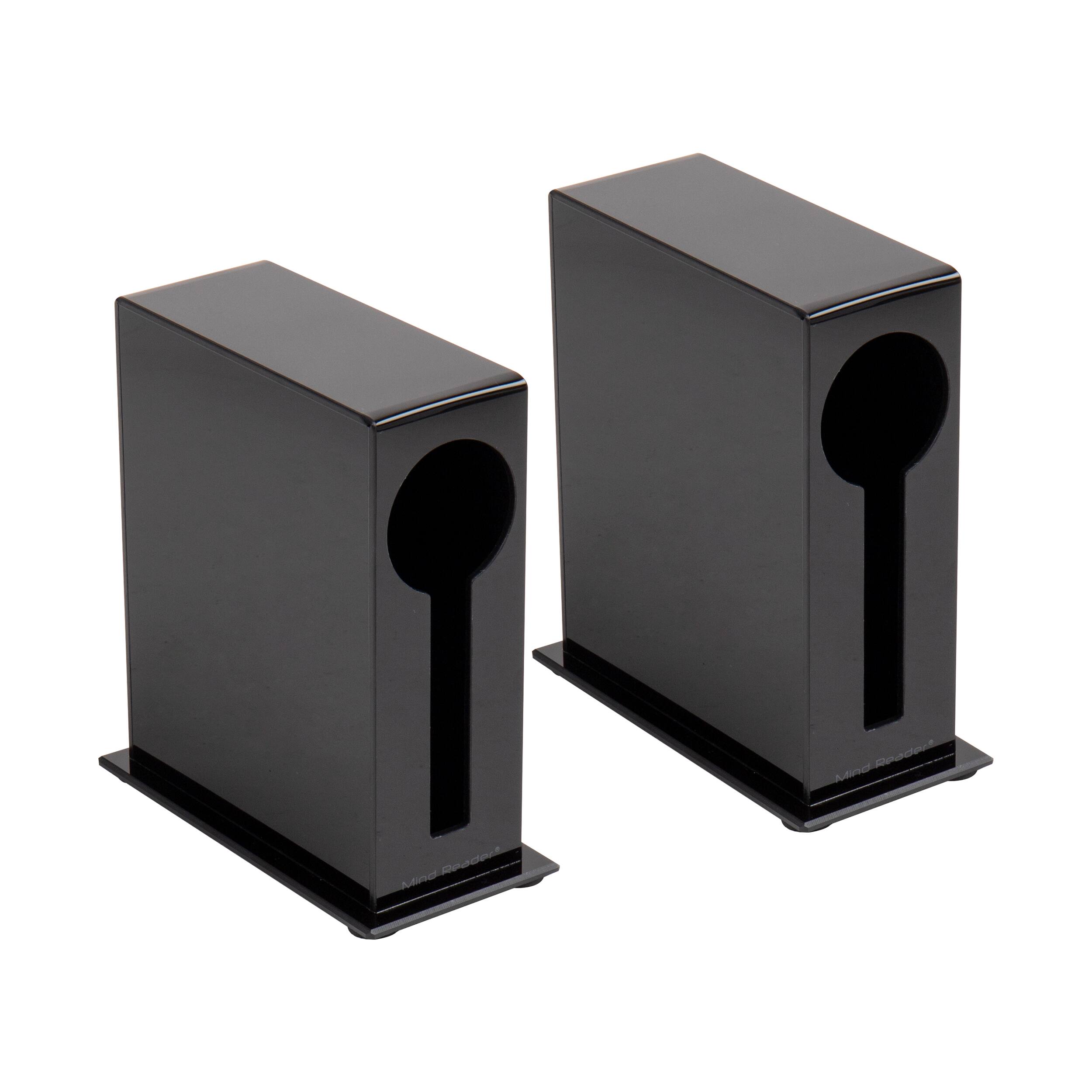 Mind Reader Foundation Collection Black Utensil Dispenser, 2ct.