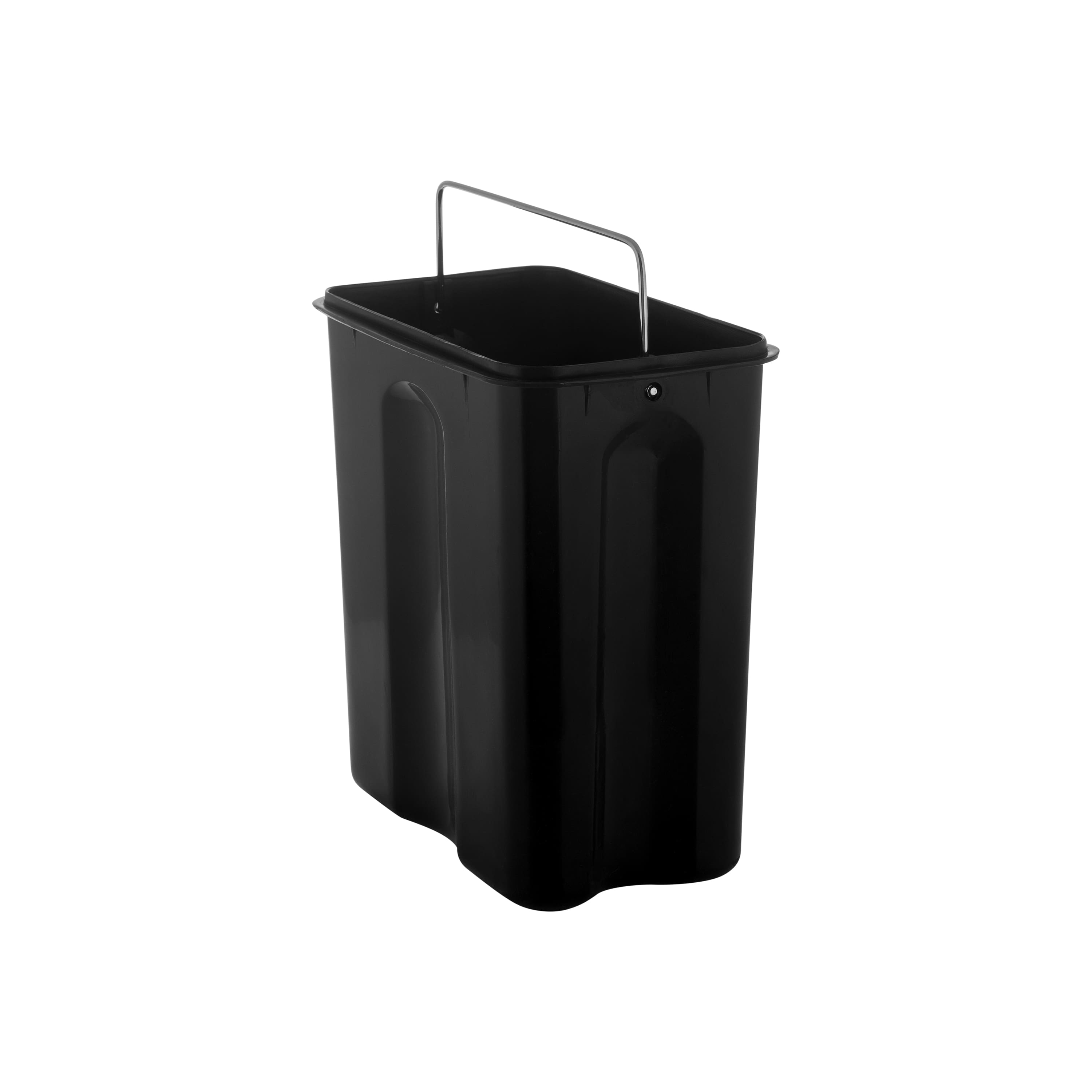 Simplify White 5L Slim Rectangular Pedal Trash Bin with Soft Close Lid