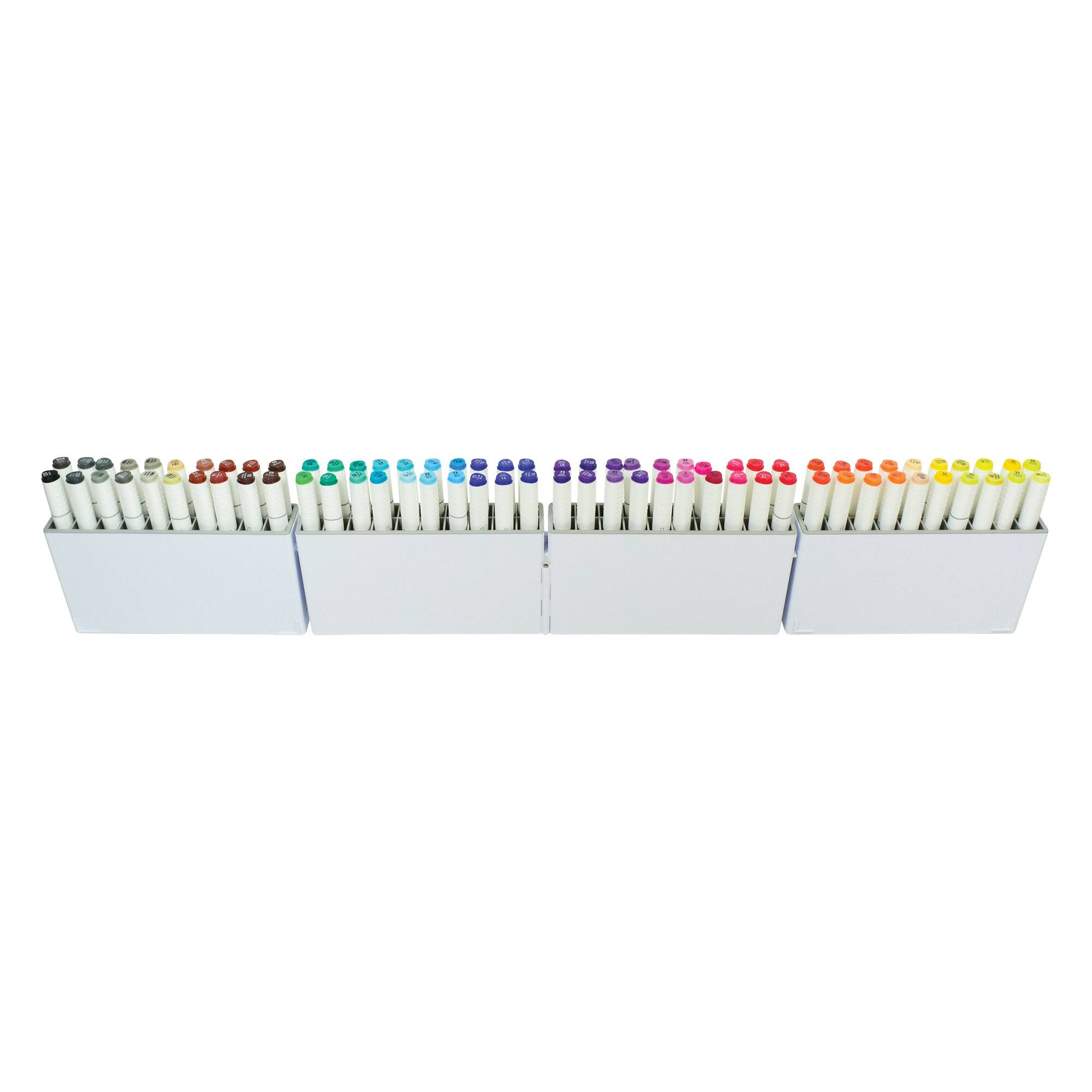 Deflecto® White/Clear Expandable Accordion Marker Organizer