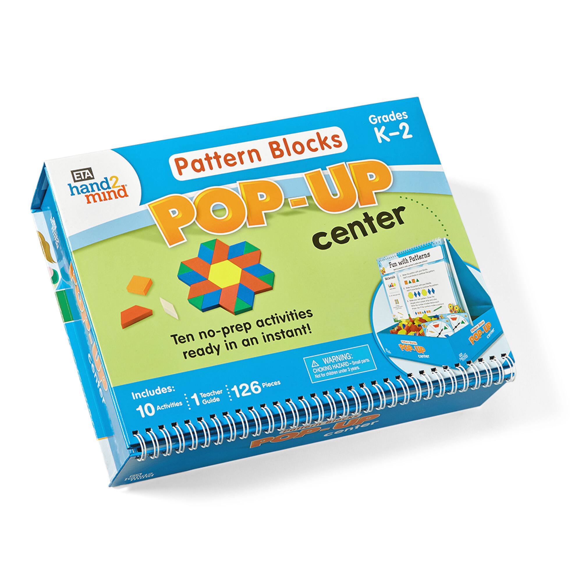 hand2mind® Pattern Blocks Pop-Up Center Math Games