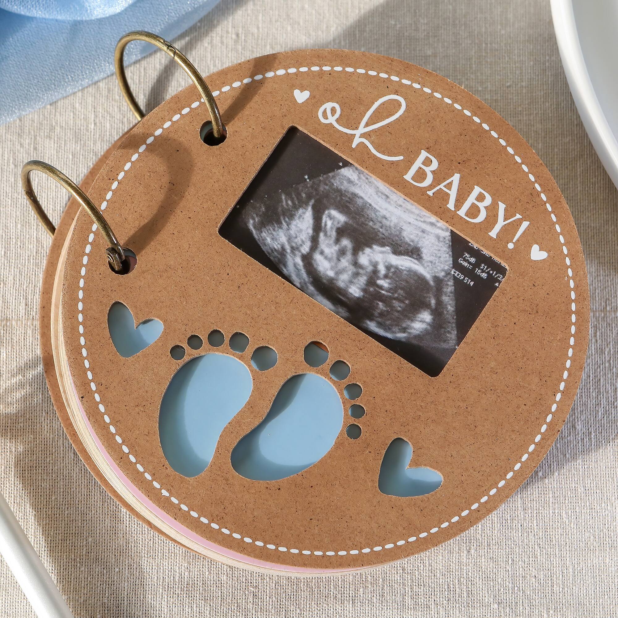Kate Aspen&#xAE; Kraft Circle Baby Shower Keepsake Book