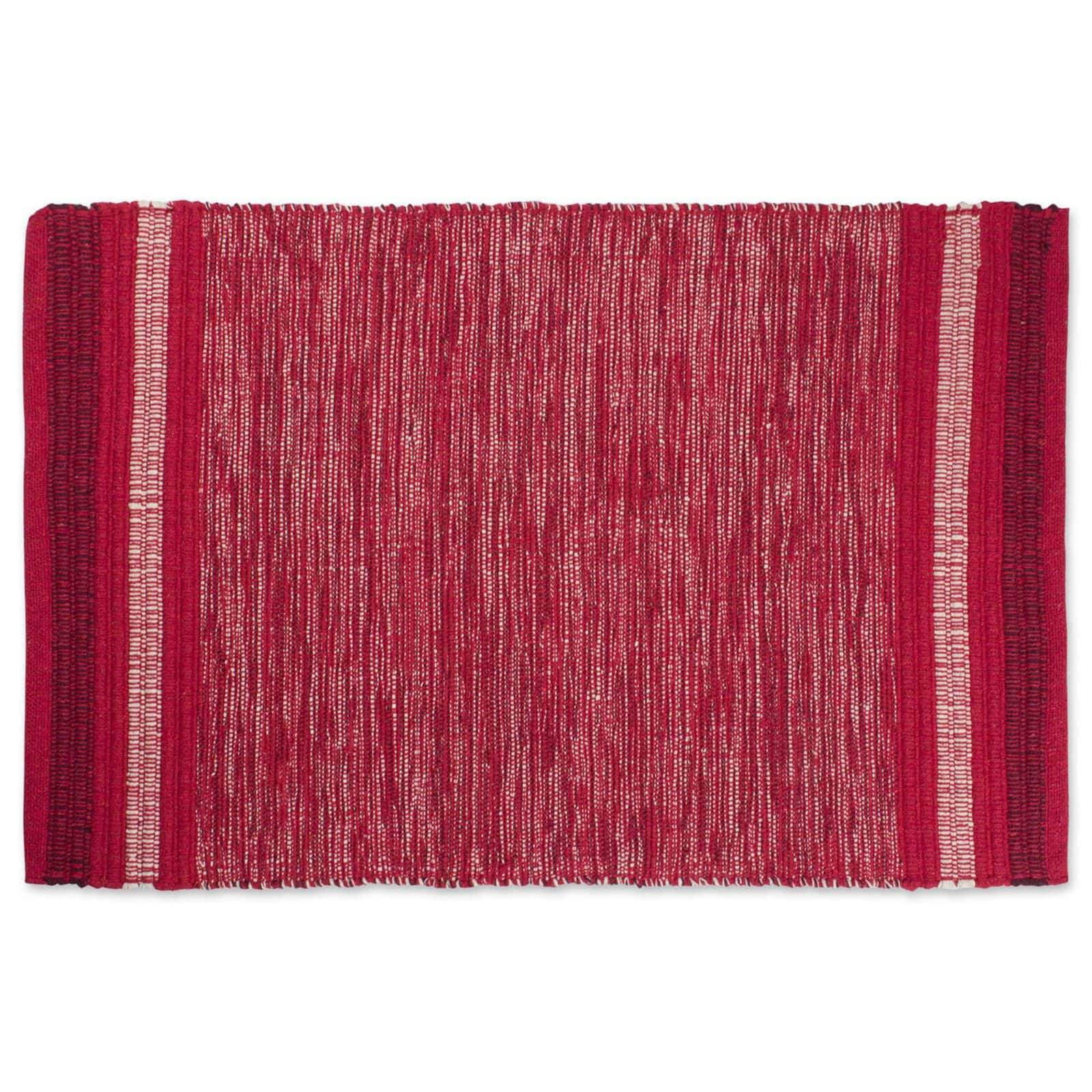 DII&#xAE; Variegated Red Recycled Yarn Rug, 2ft. x 3ft.