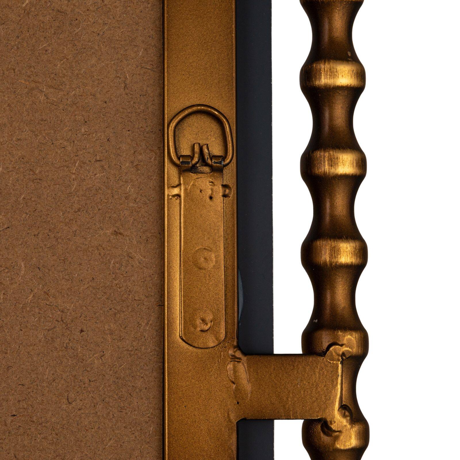 Hello Honey® 24" x 47" Golden Metal Framed Wall Mirror