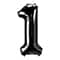34" Black Number Foil Balloon