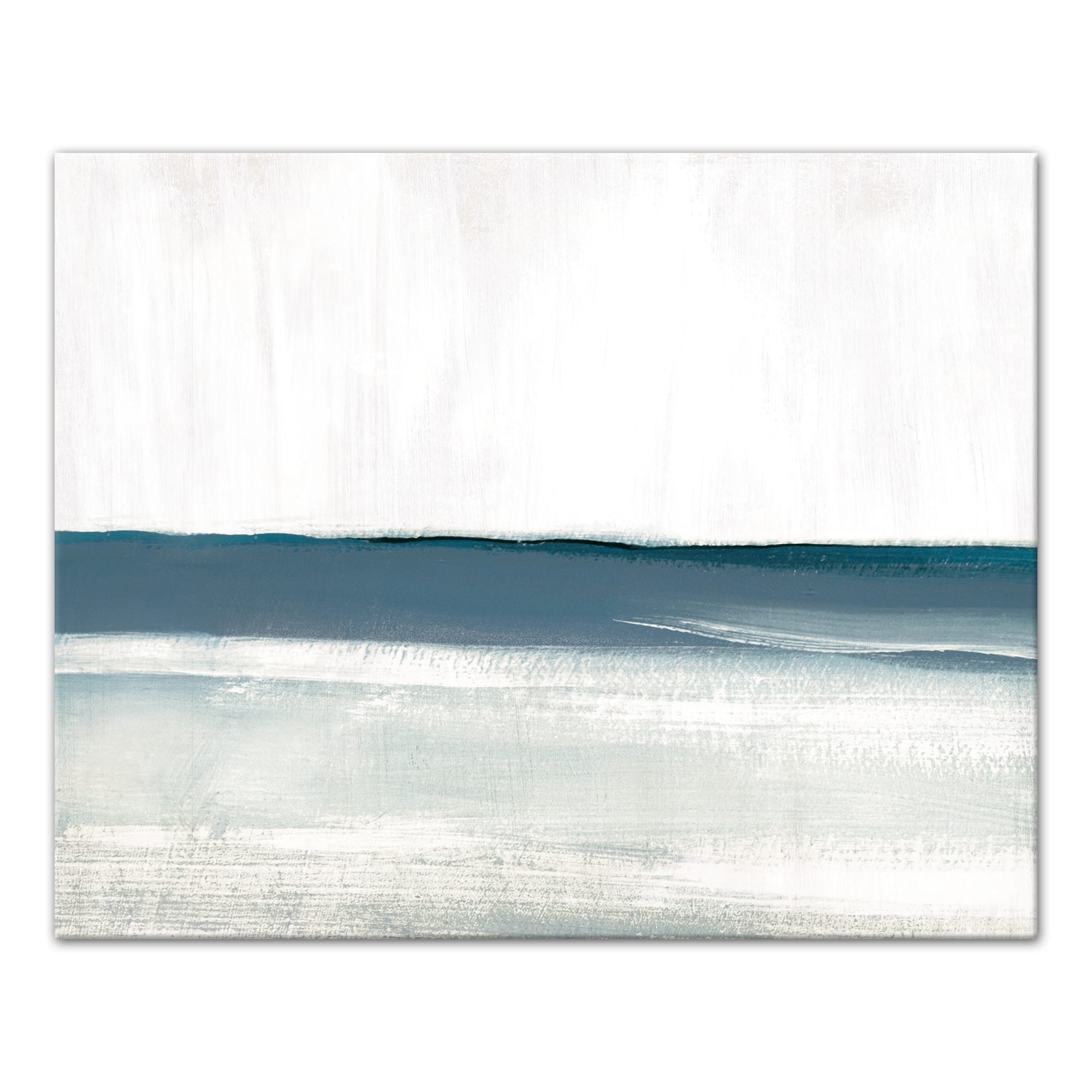 Distressed Abstract Waves Canvas Wall Art