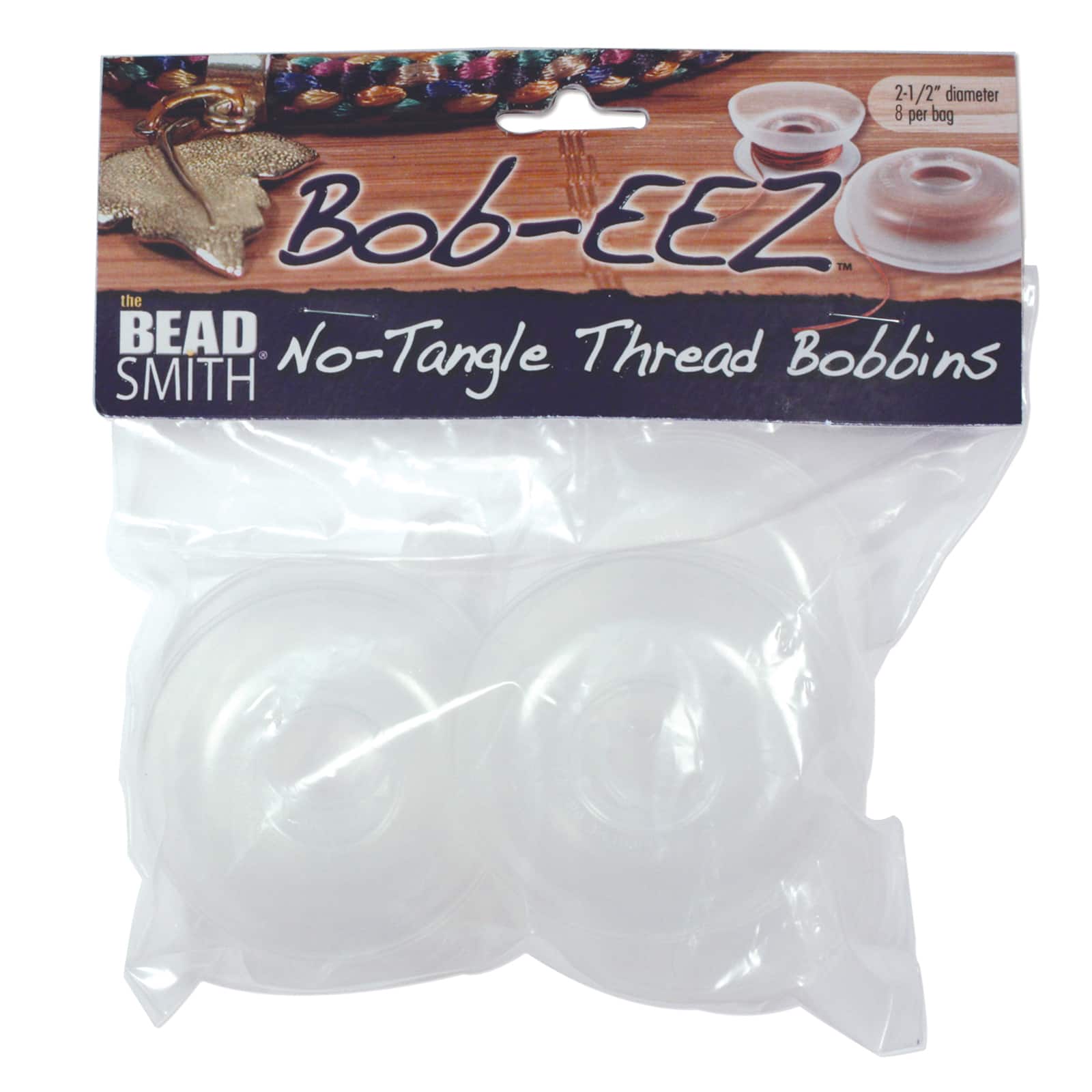 The Beadsmith&#xAE; 2.5&#x22; Bob-EEZ&#x2122; No-Tangle Thread Bobbins