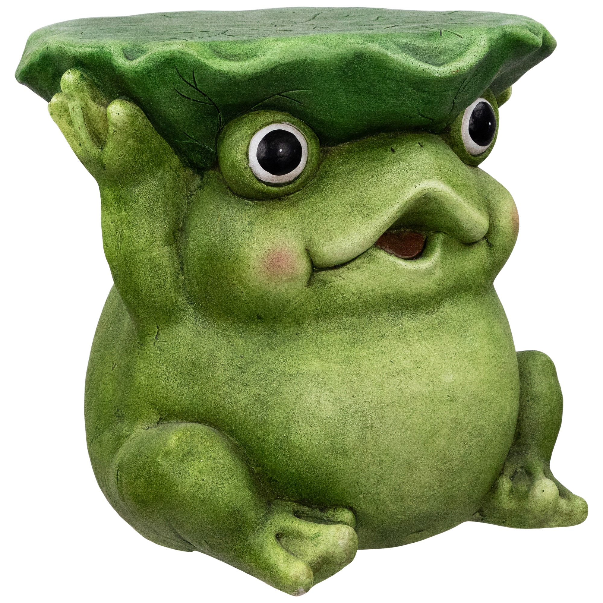 11.75&#x22; Frog Outdoor Garden Patio Plant Stand