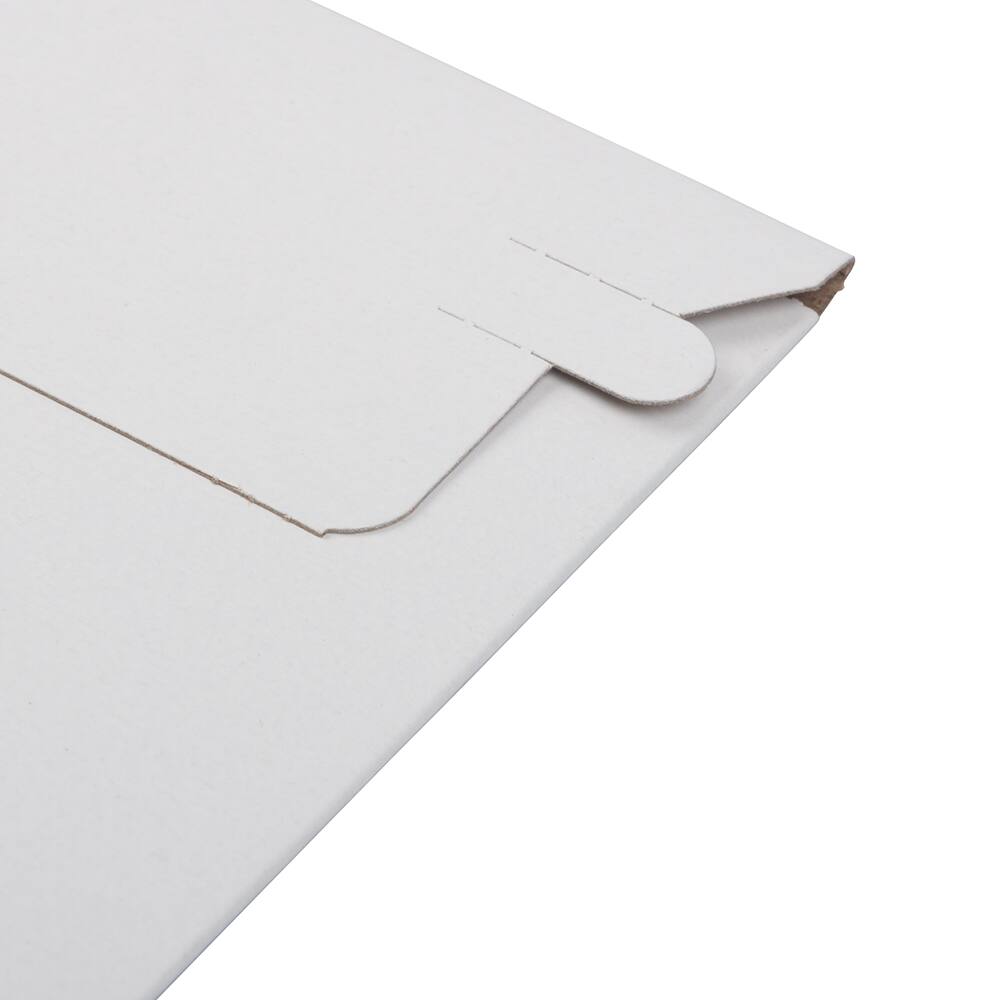 JAM Paper 6&#x22; x 6&#x22; White Flat Photo Mailer Peel &#x26; Seal Closure Envelopes, 6ct.