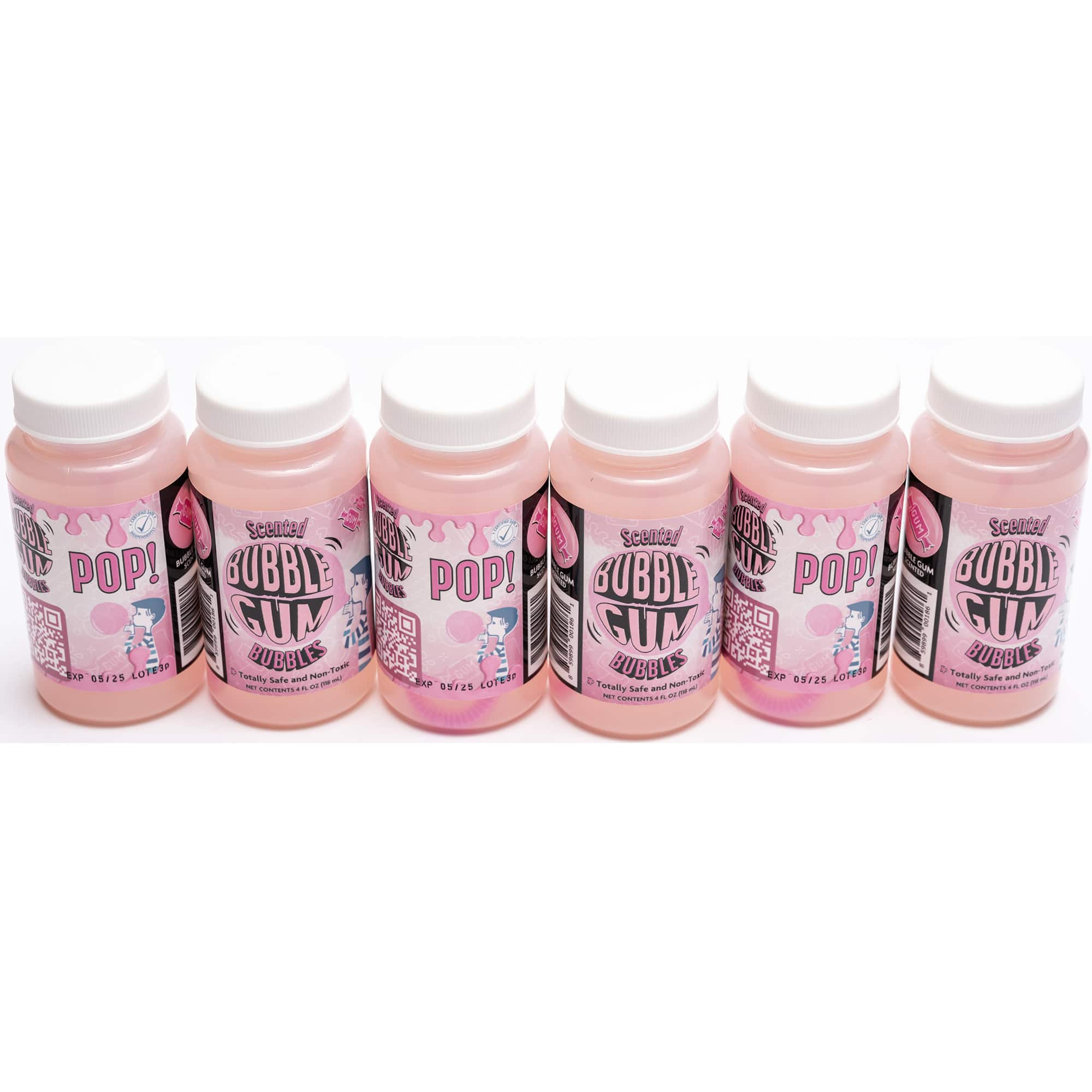 Atomic Bubbles 4oz. Bubble Love Bubblegum Scented Bubbles, 6ct.