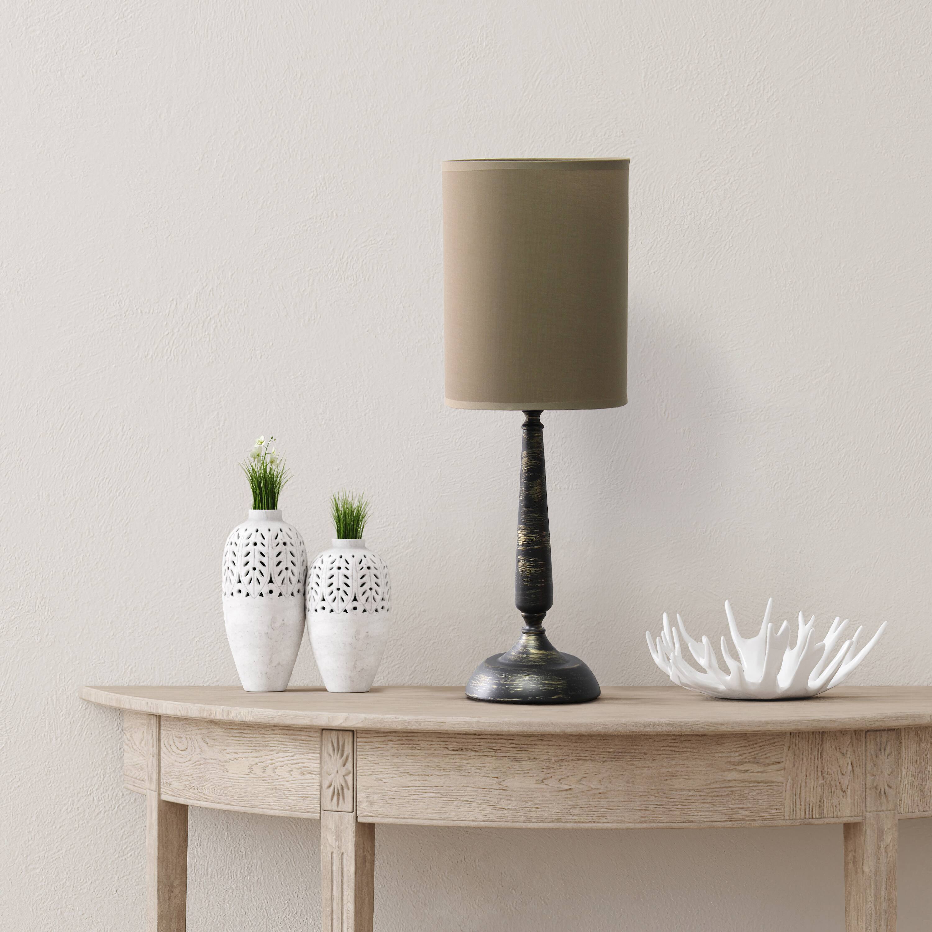 Simple Designs 23" Traditional Candlestick Table Lamp