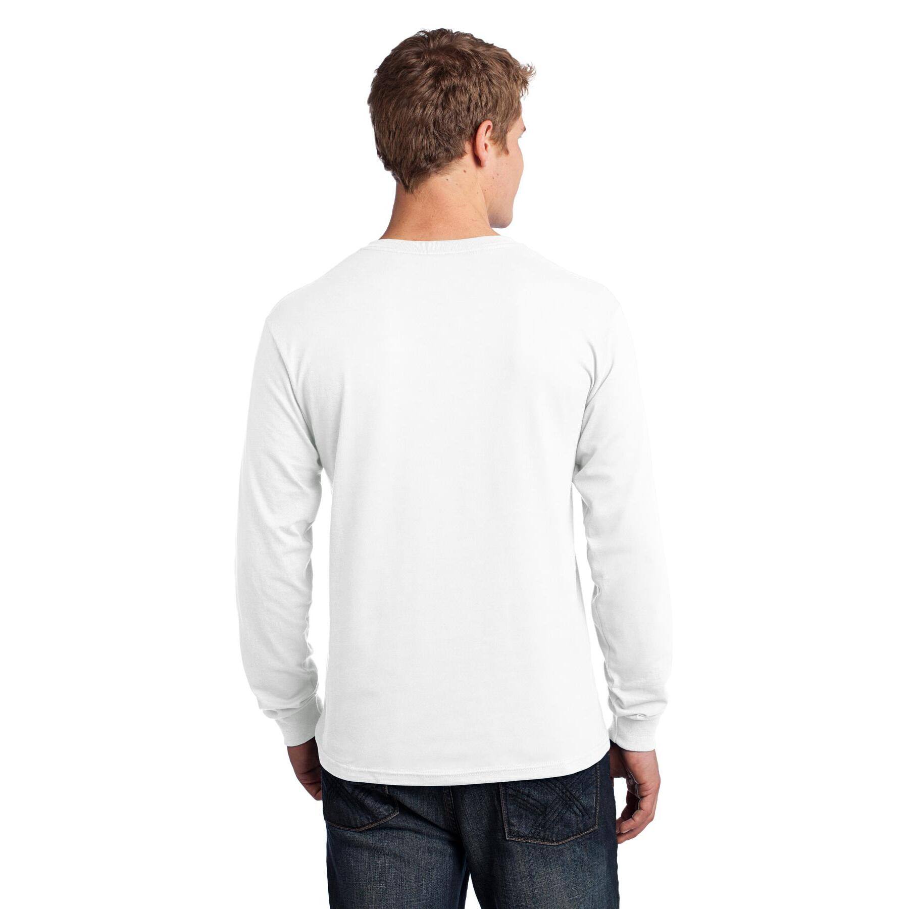Port & Company® Core Cotton Long Sleeve Crew Neck T-Shirt