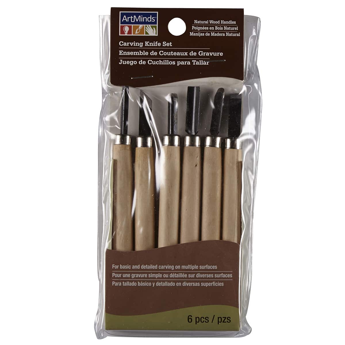 Buy in Bulk - 6 Packs: 6 ct. (36 total) Wood Carving Knife Set by