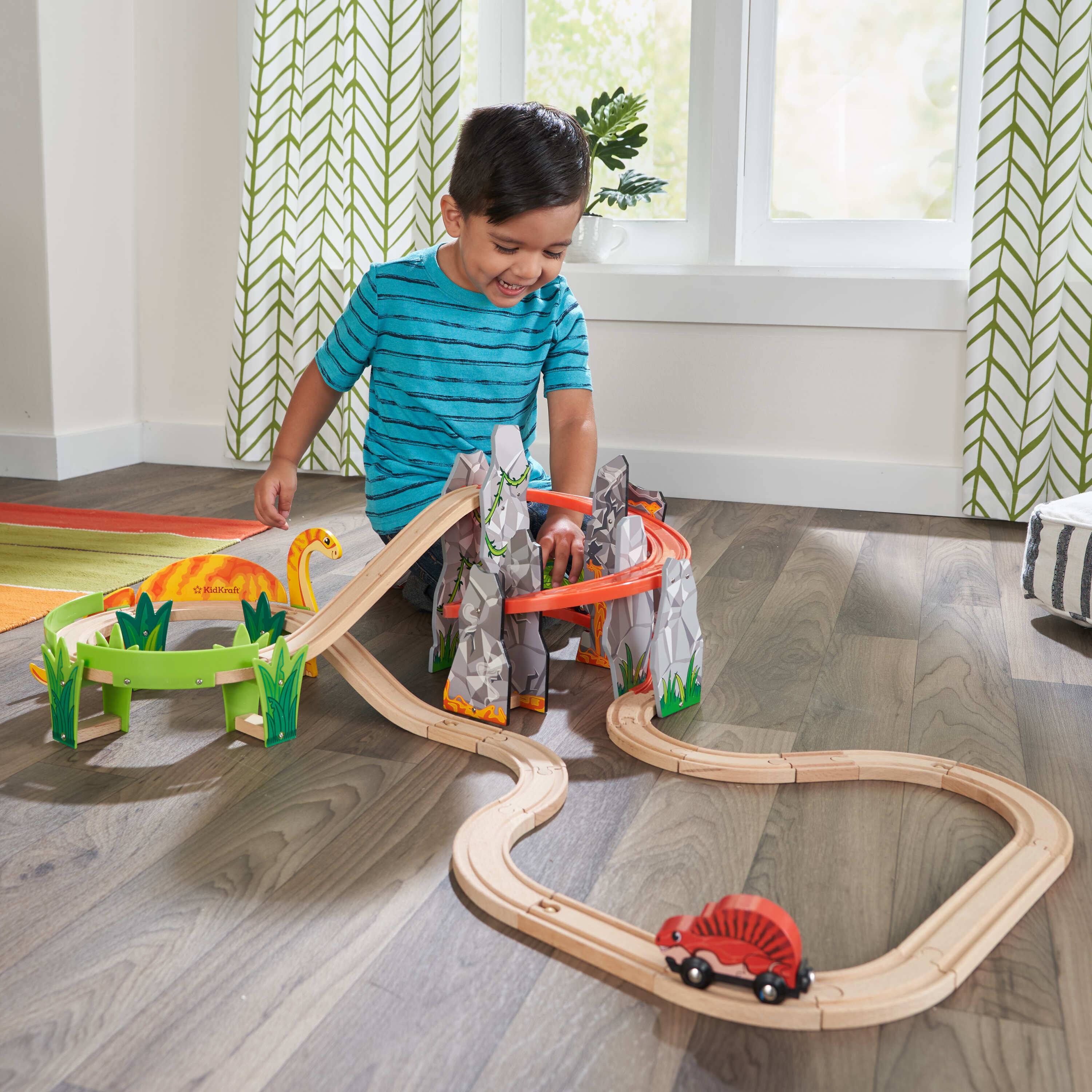 KidKraft Adventure Tracks&#x2122; Dino World Volcano Escape