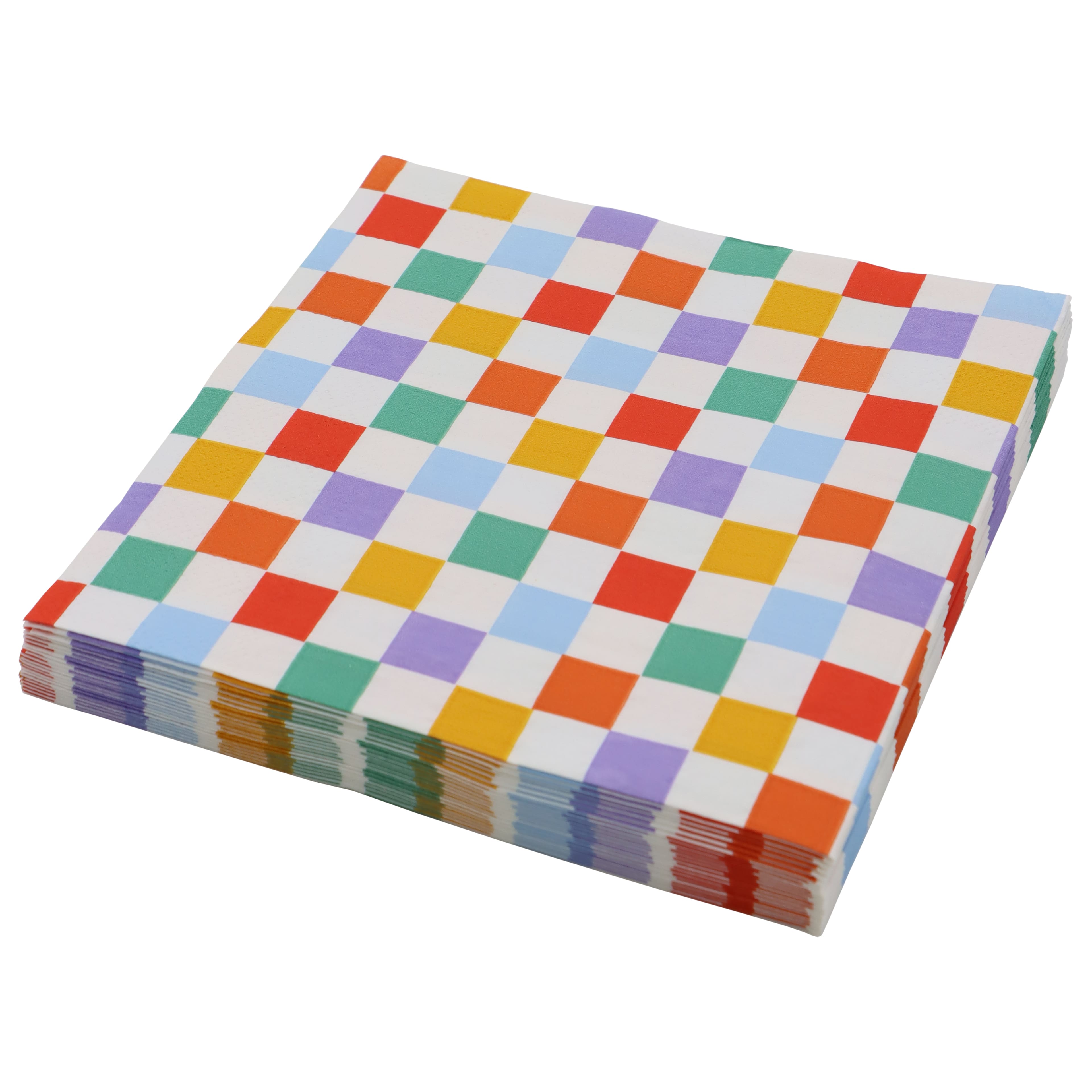 Multicolor Check Lunch Napkins, 20ct. by Celebrate It&#x2122;