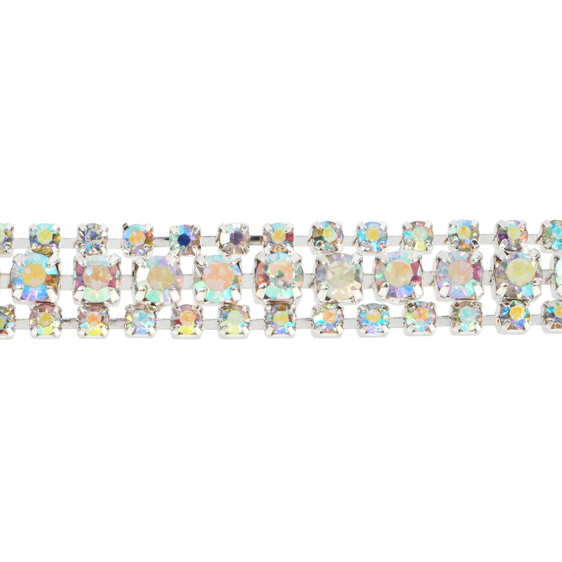 3yd. Glass 3-Row Rhinestone Chain Spool by Bead Landing™