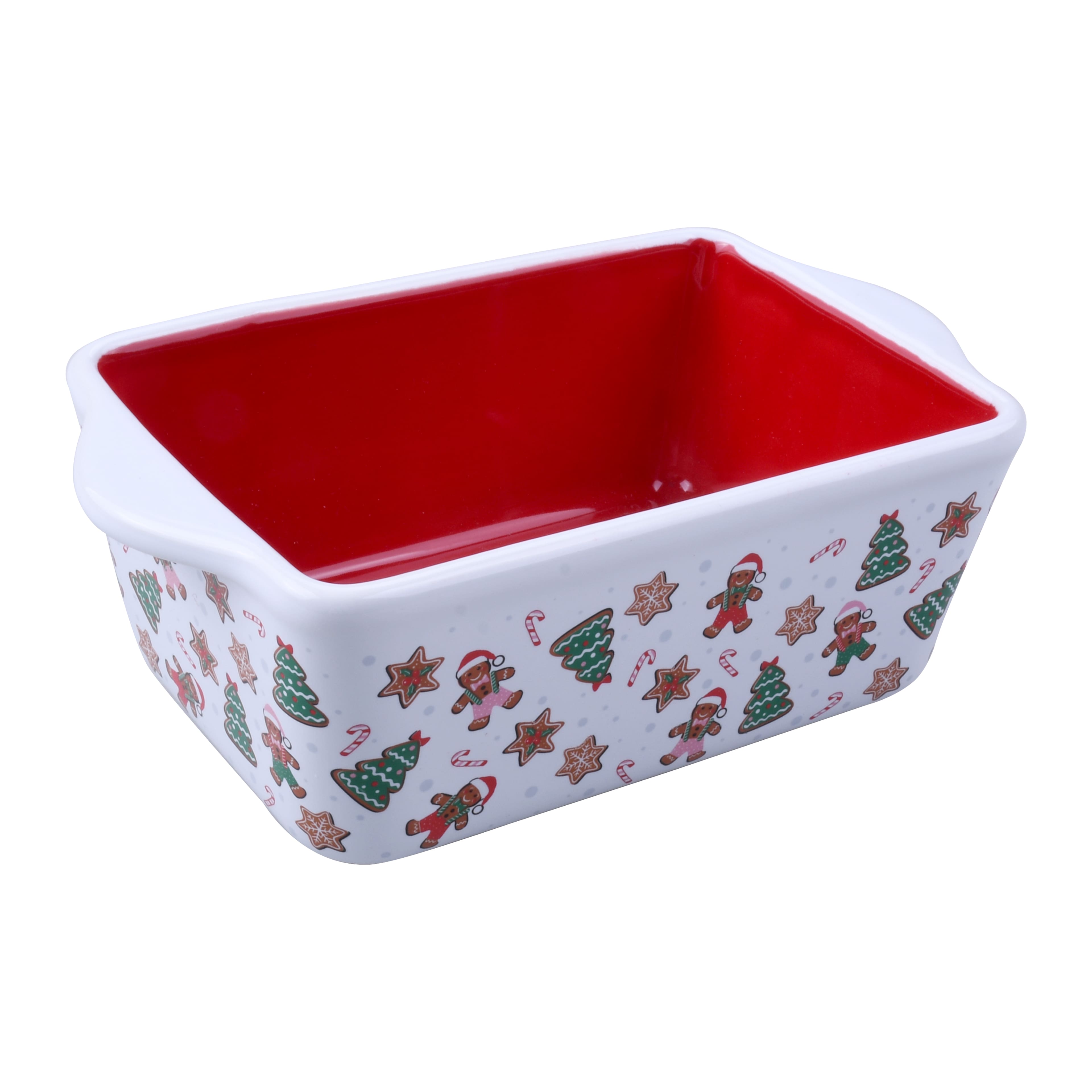 Mini Gingerbread Toss Ceramic Loaf Pan by Celebrate It&#xAE;