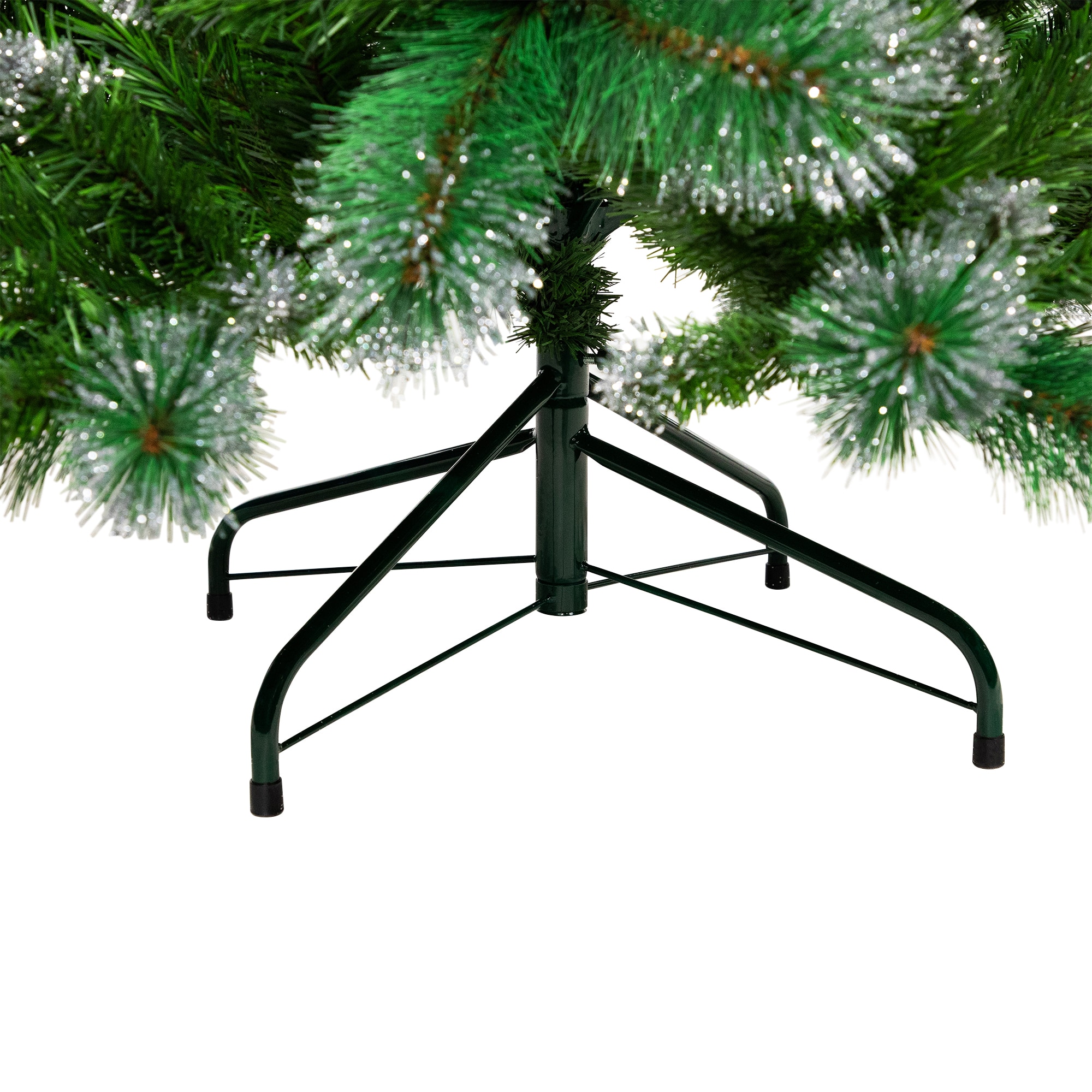 6ft. Unlit Two-Tone Spruce Pine Glitter Tip Medium Artificial Christmas Tree