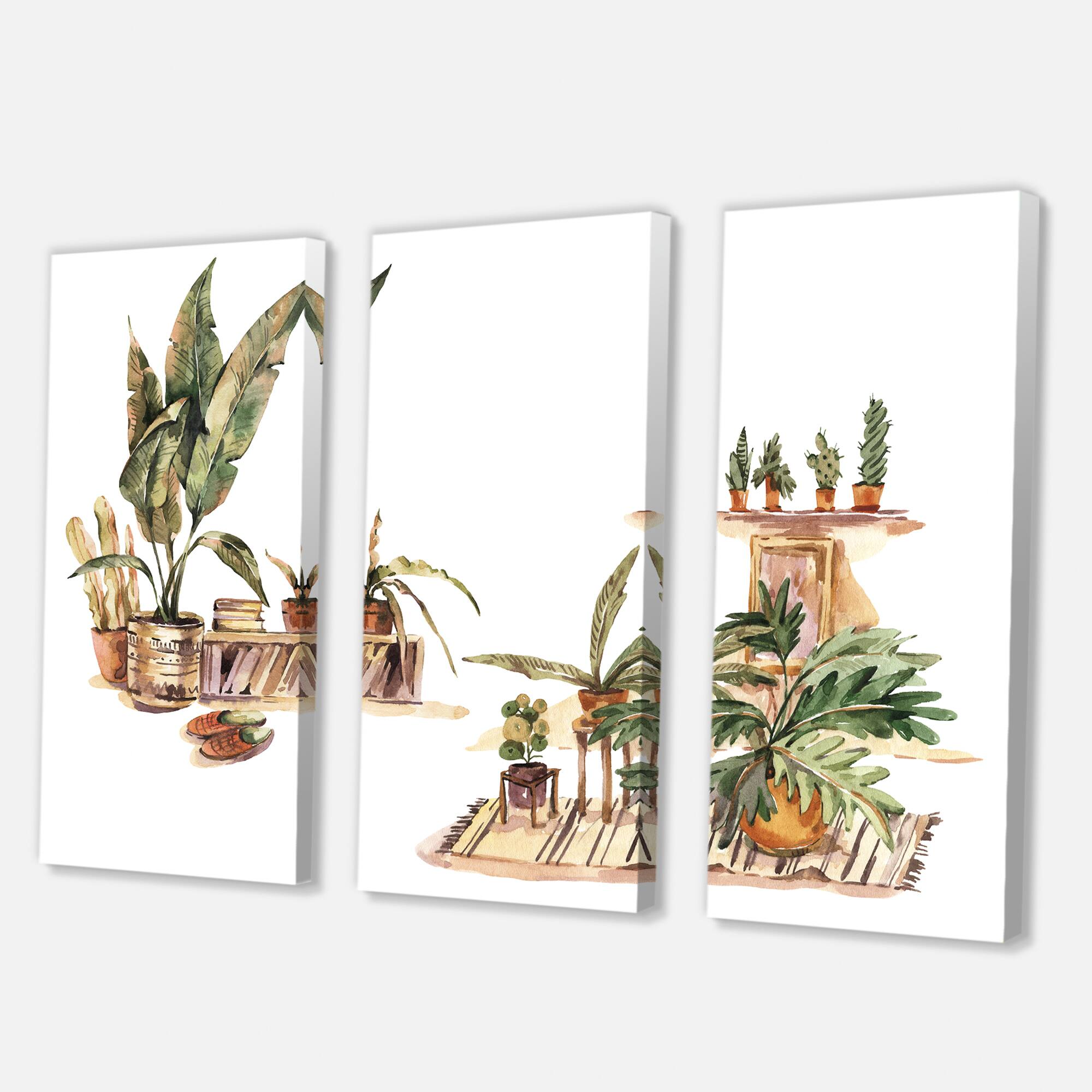 Designart - Indoor House Plants Urban Jungle III