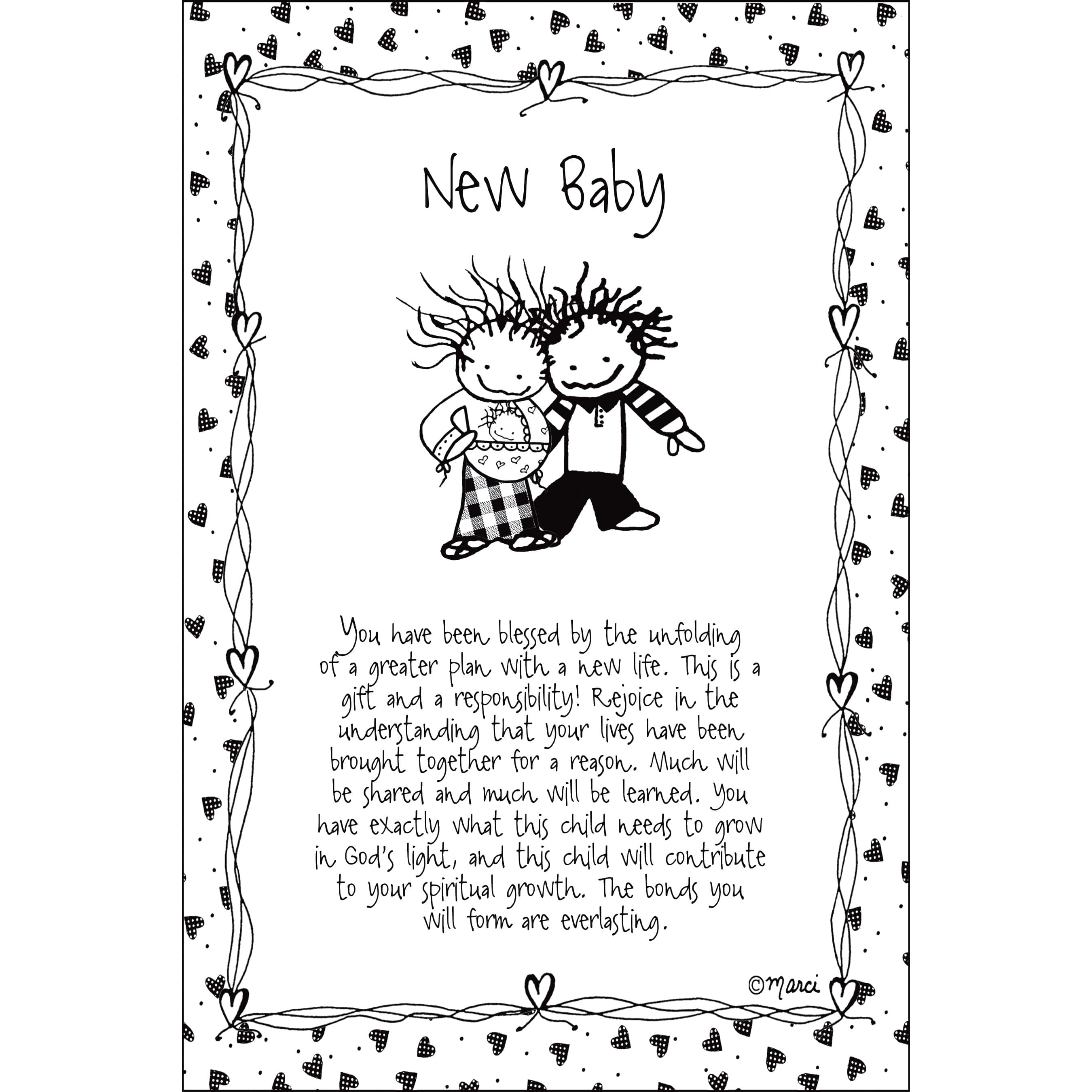 Children of the Inner Light® by Marci Art New Baby Plaque