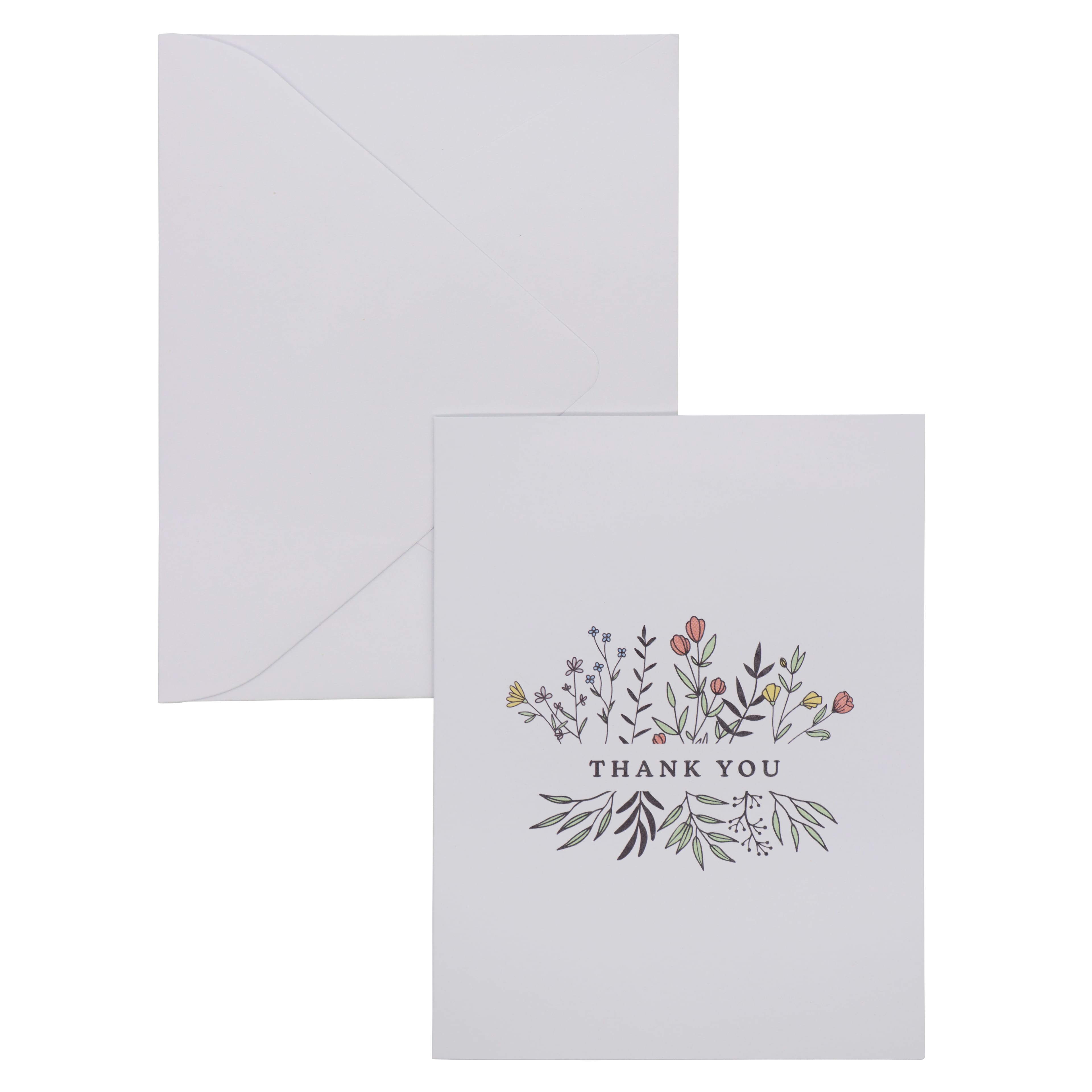 Flowers Thank You Blank Greeting Card Set by Celebrate It&#x2122;