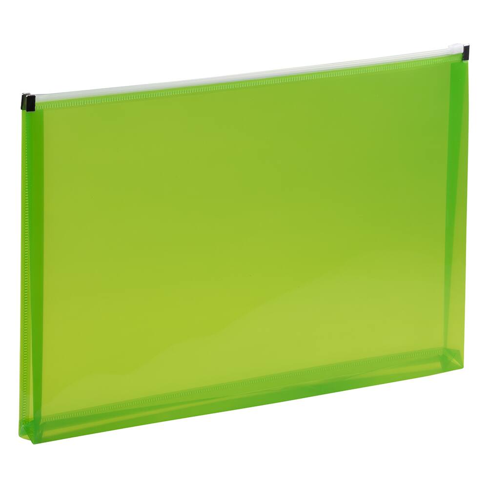 JAM Paper 9.5" x 14.5" Plastic Zip Closure Envelopes, 6ct.