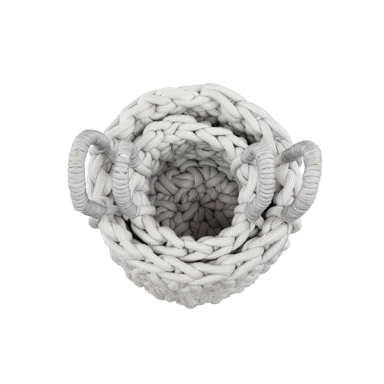 CosmoLiving by Cosmopolitan Gray Polyester Coastal Storage Basket Set