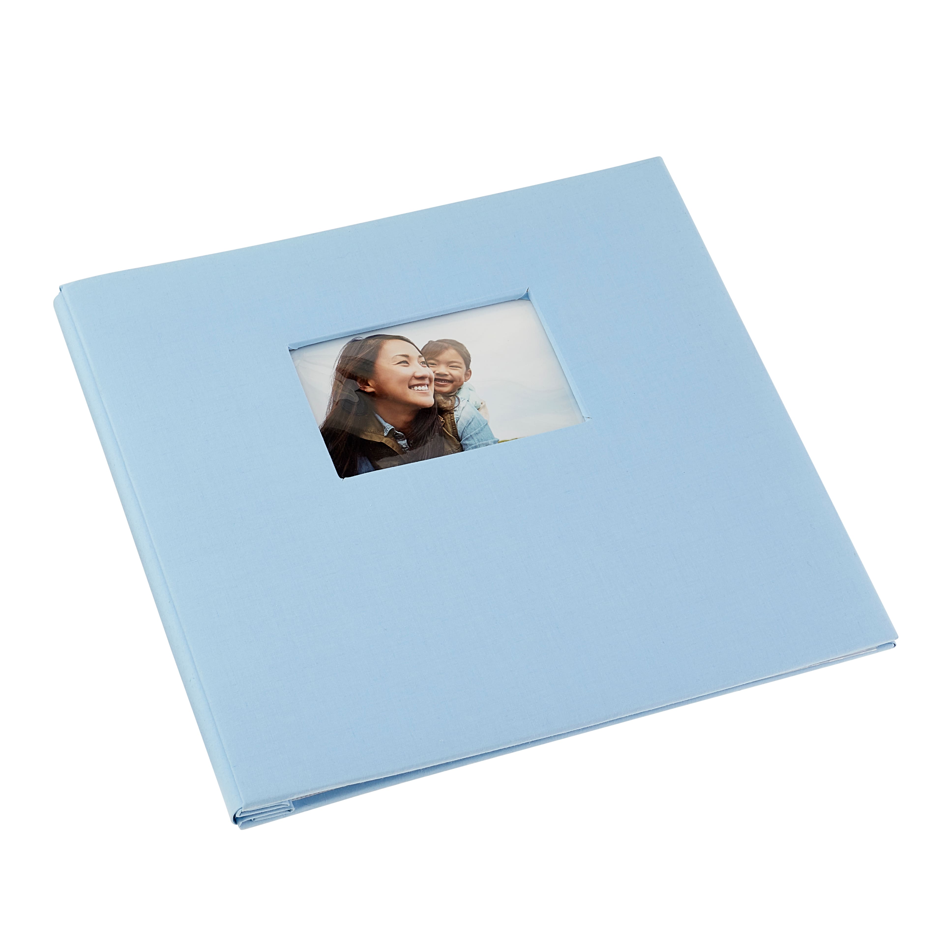 Blue - Fashion Fabric Post Bound Album 8x8 - MBI