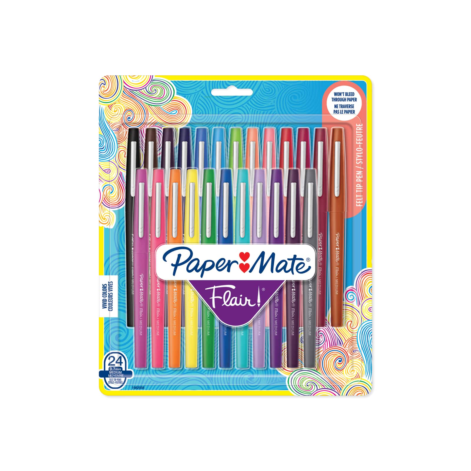 colored felt tip pens