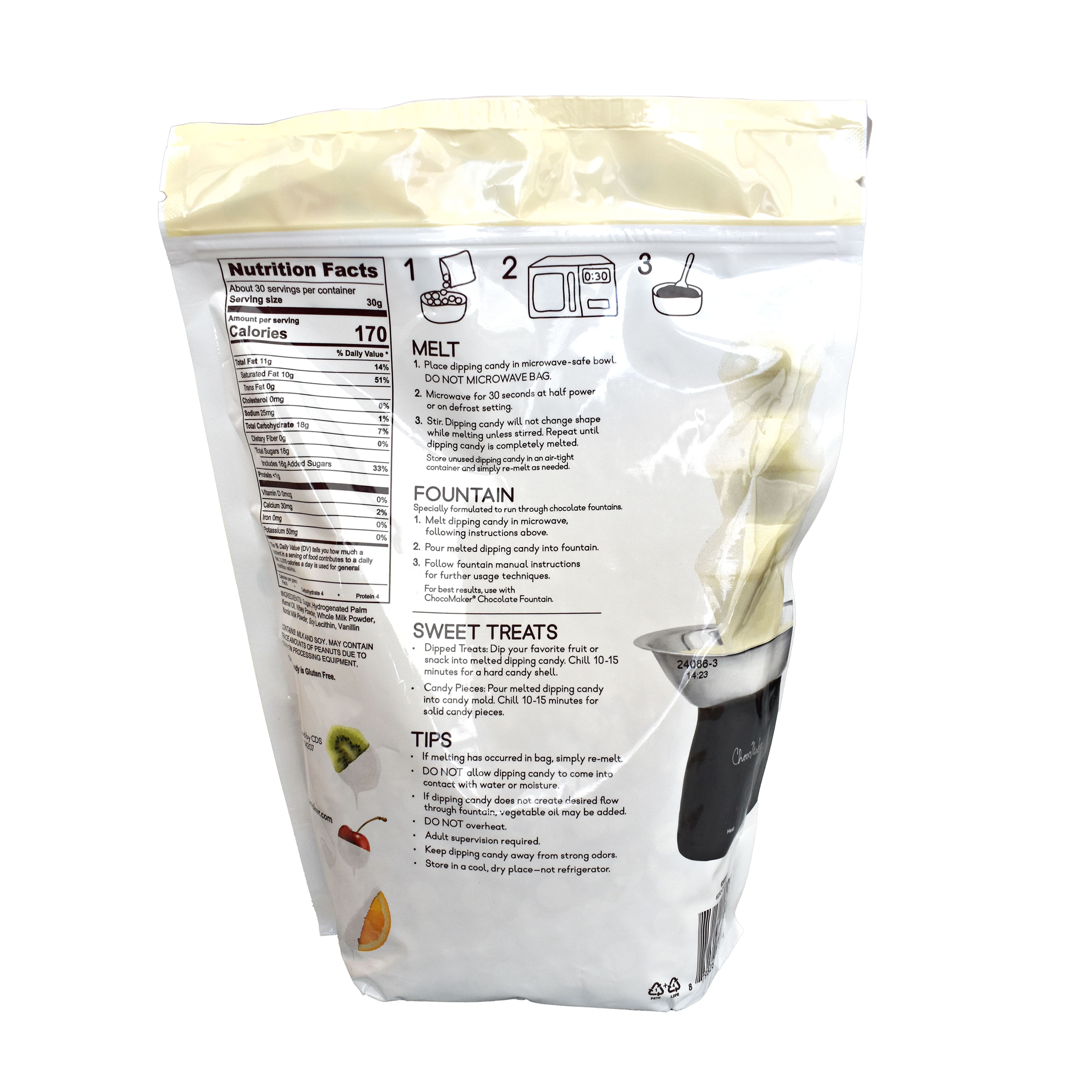 ChocoMaker® White Vanilla Fountain Formula Dipping Candy