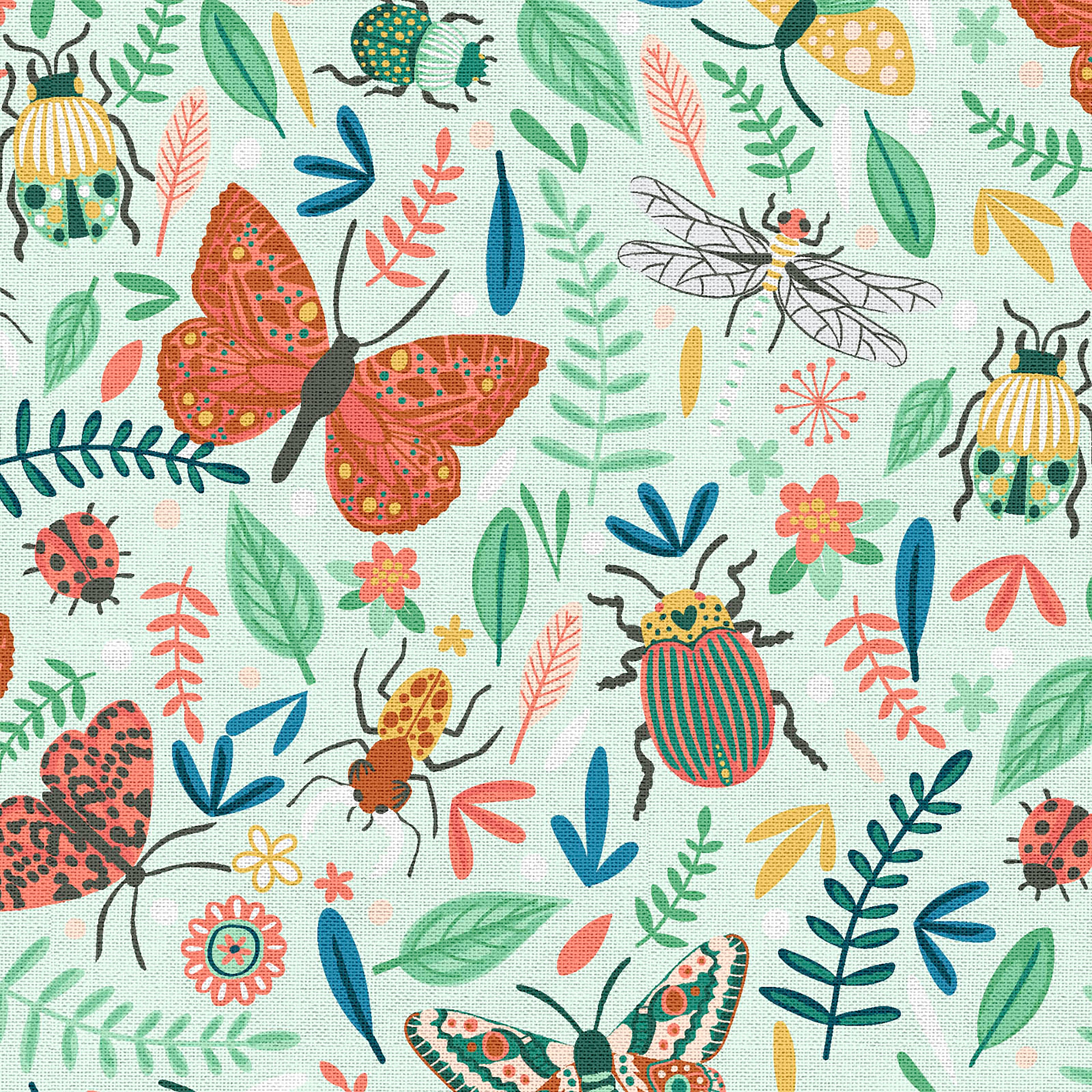 Fabric Editions Butterfly Garden Cotton Fabric