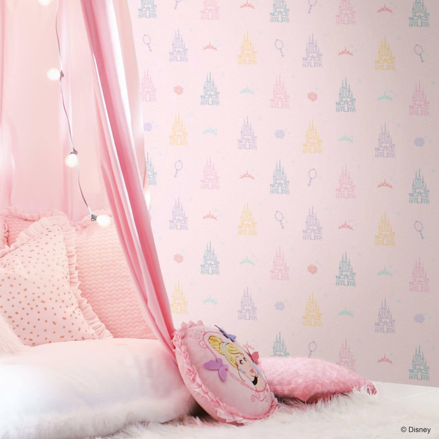 RoomMates Disney Princess Castle Peel & Stick Wallpaper