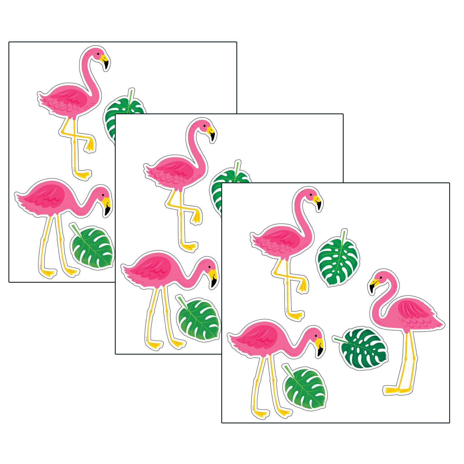 Creative Teaching Press Palm Paradise Flamingo Fun 6" Designer Cut-Outs 10225 