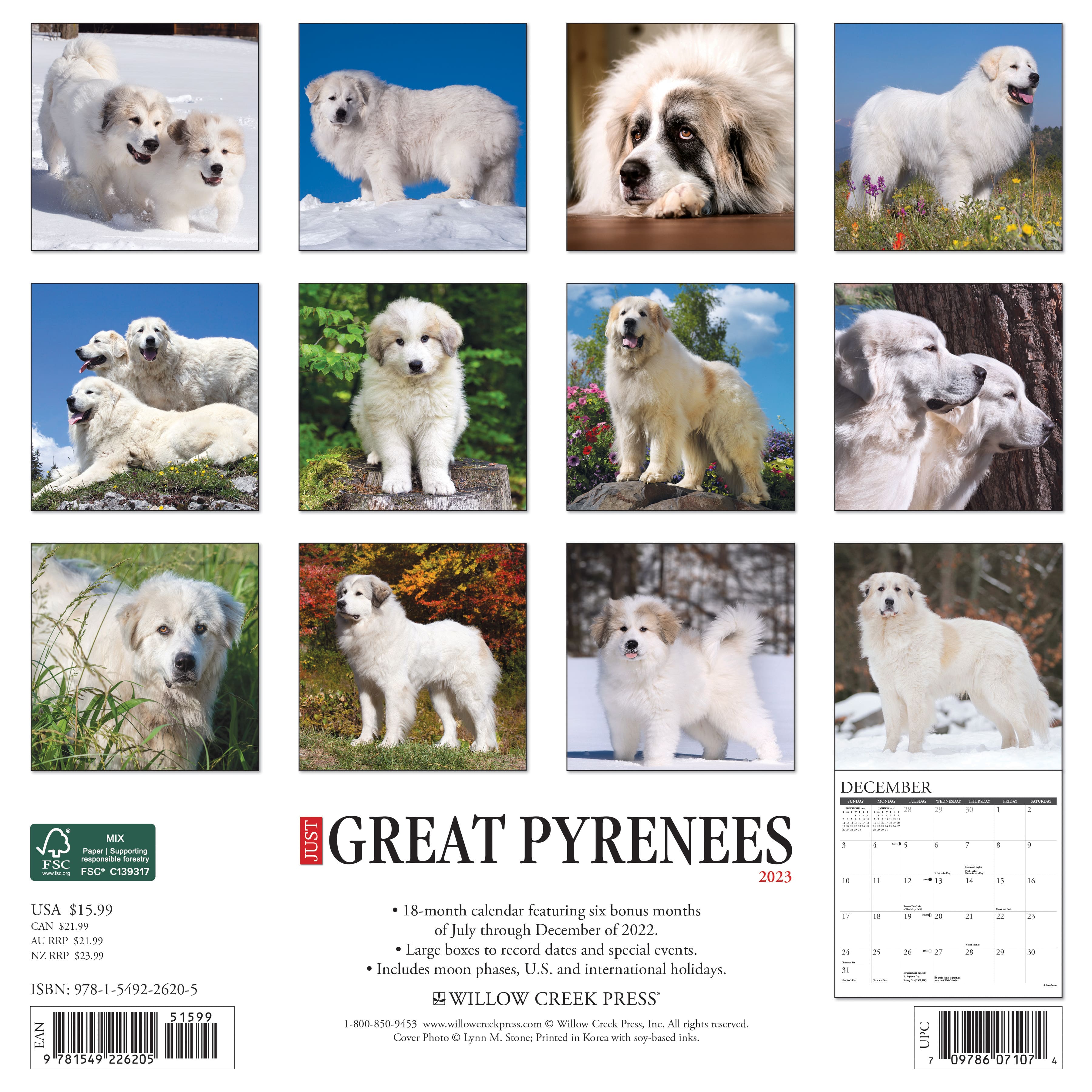 2023 Just Great Pyrenees Wall Calendar Michaels