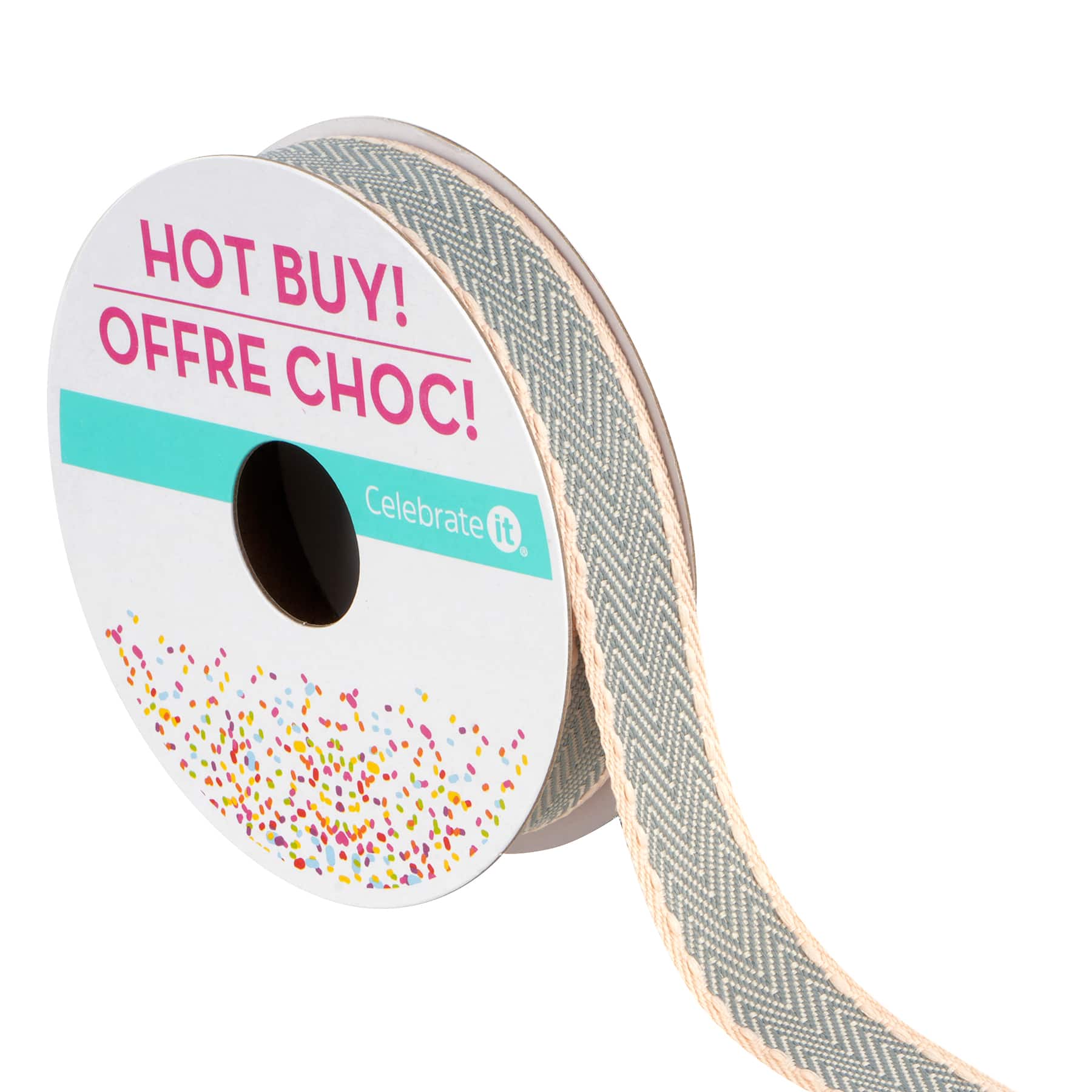 5/8&#x22; x 5yd. Twill Ribbon by Celebrate It&#xAE; Hot Buy!