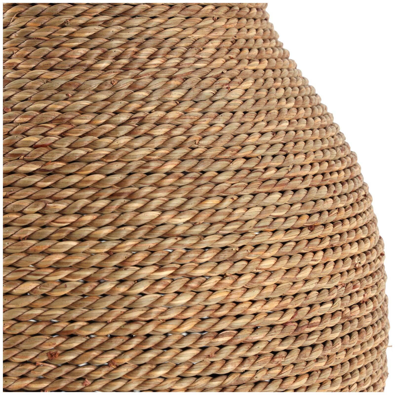 31&#x22; Natural Brown Seagrass Wrapped Vase