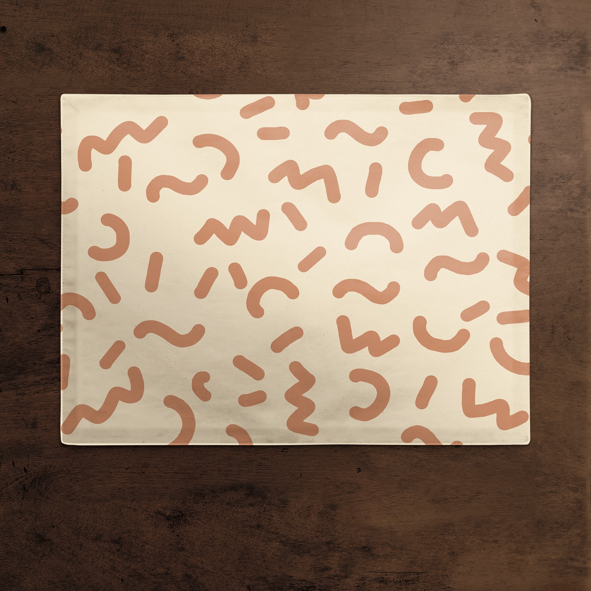 Funky Squiggles 18" x 14" Cotton Twill Placemat