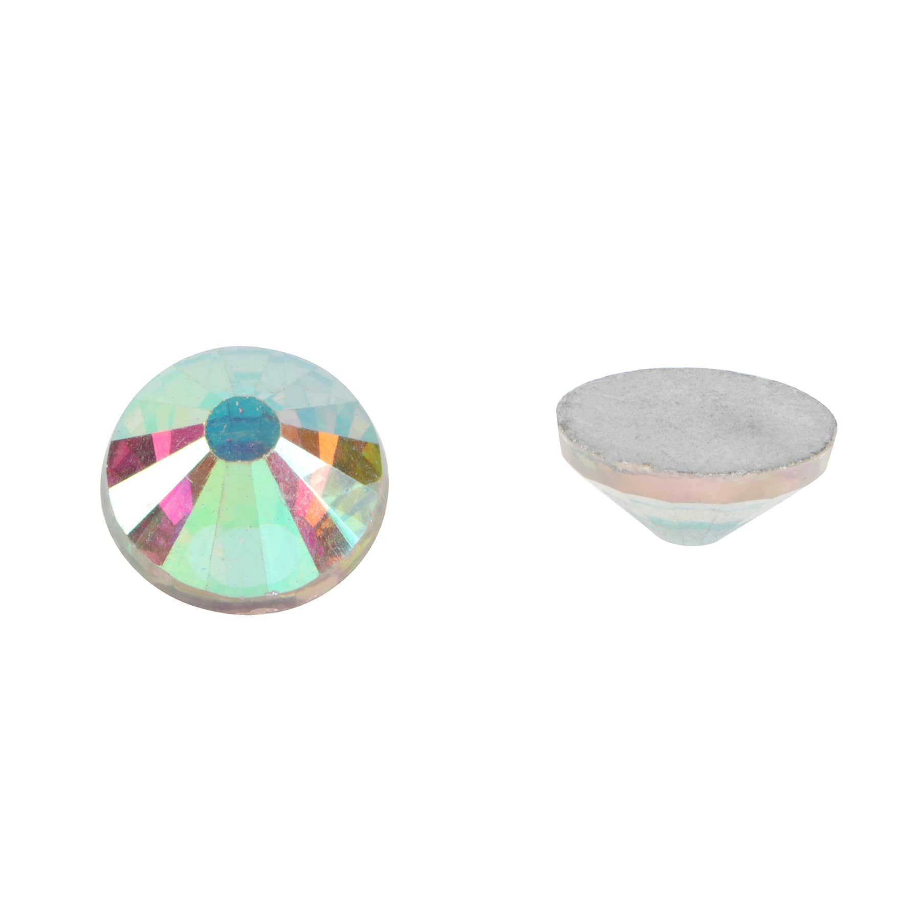 SS48 Clear Aurora Borealis Round Flatback Glass Rhinestones, 144ct. by Bead Landing™