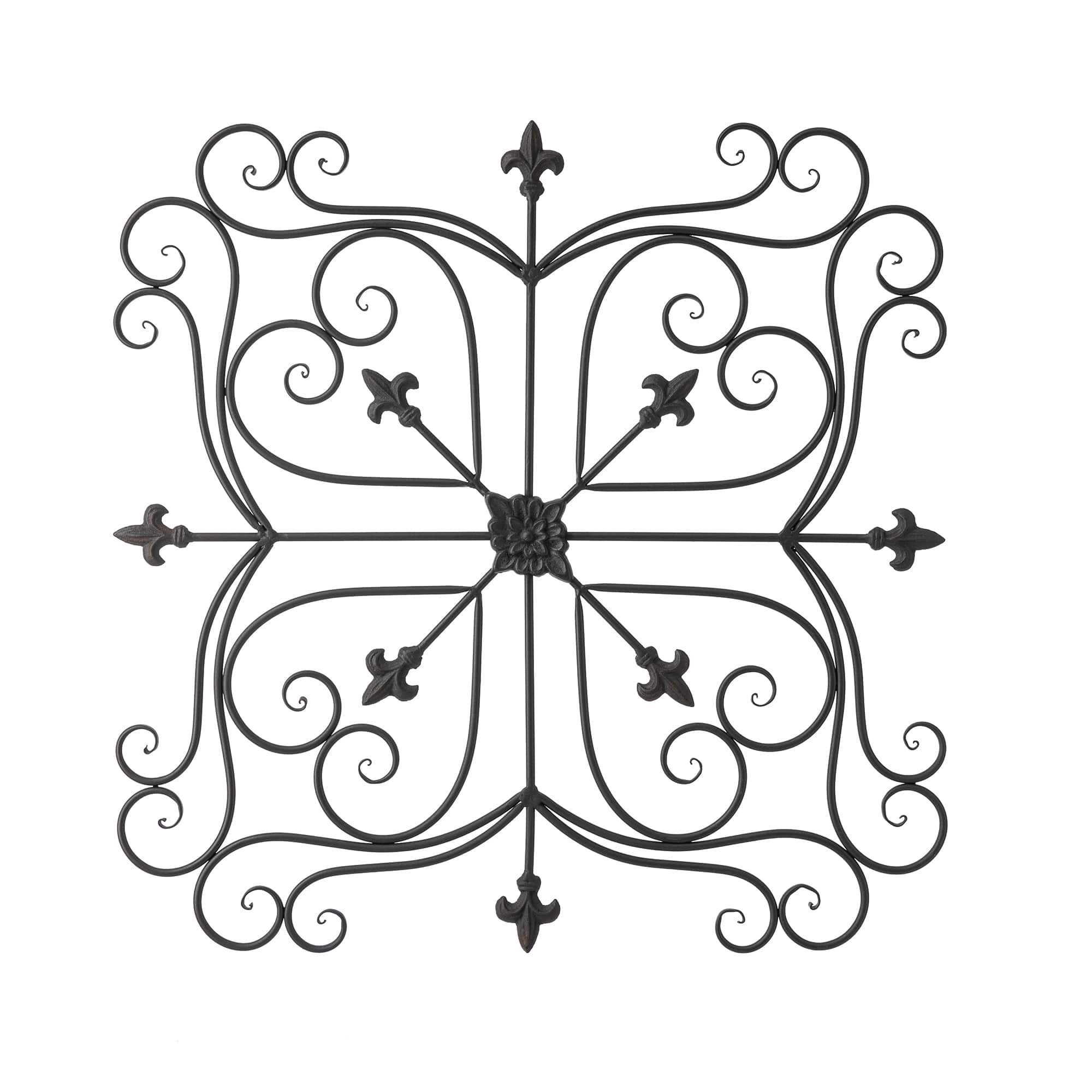 Glitzhome® 23.5" Traditional Iron Scroll Garden Wall Décor