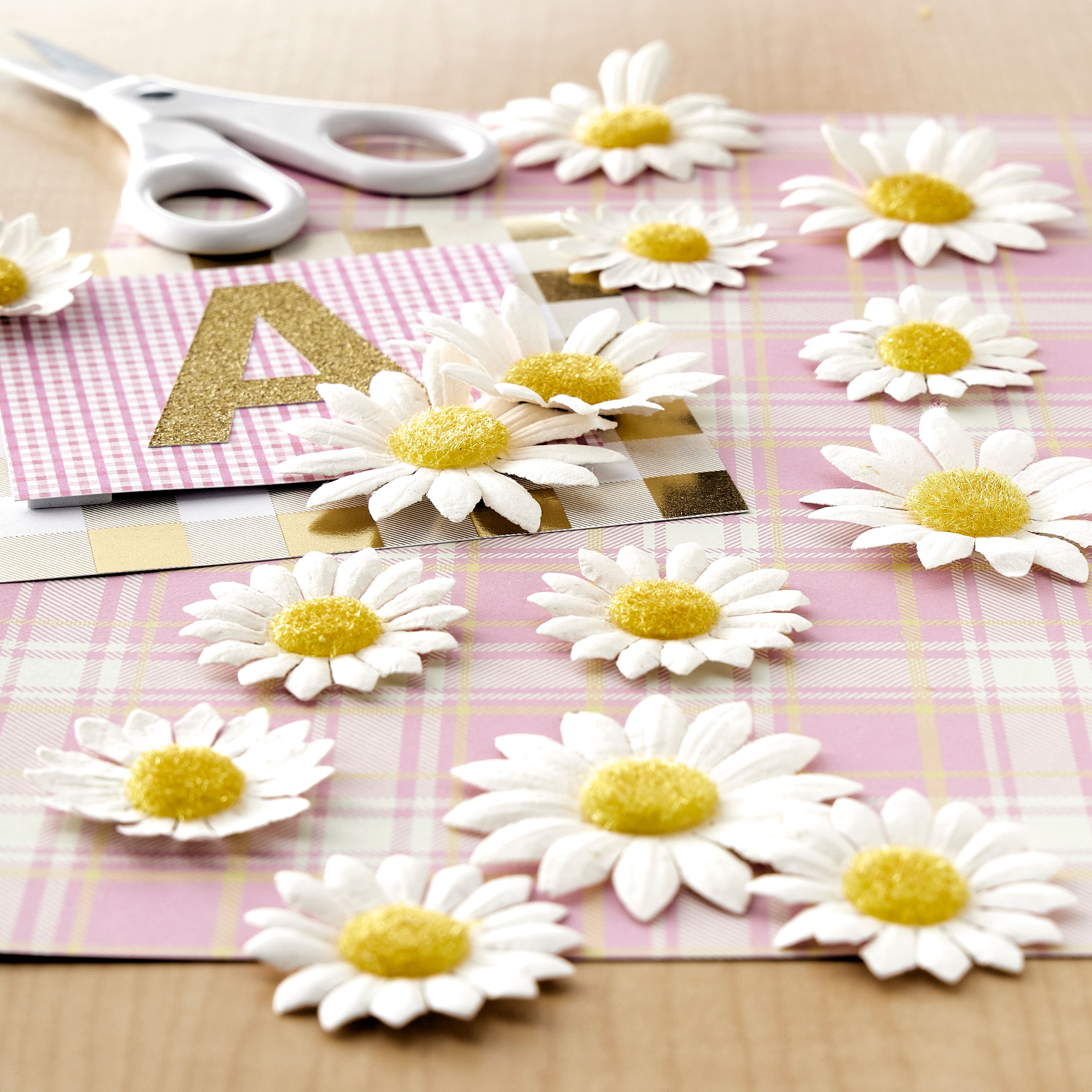 12 Packs: 36 ct. (432 total) White Daisy Paper Flowers by Recollections™