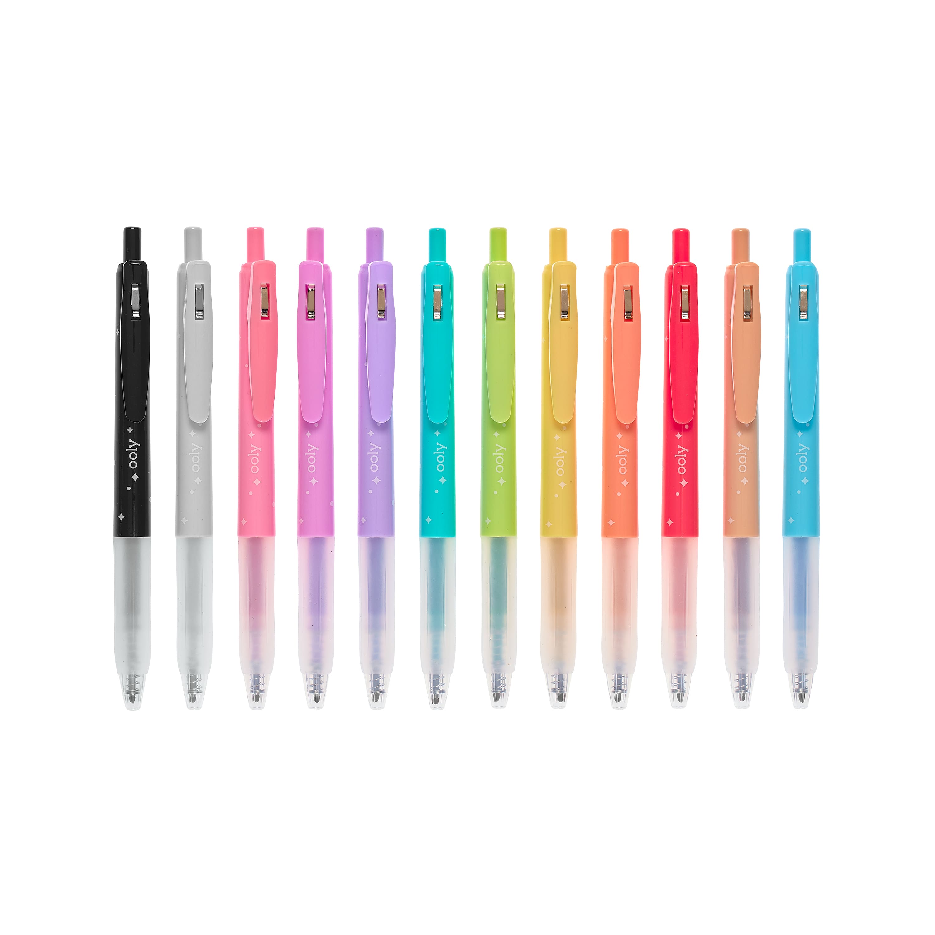 Oh My Glitter! 0.8mm 12 Color Retractable Gel Pen Set